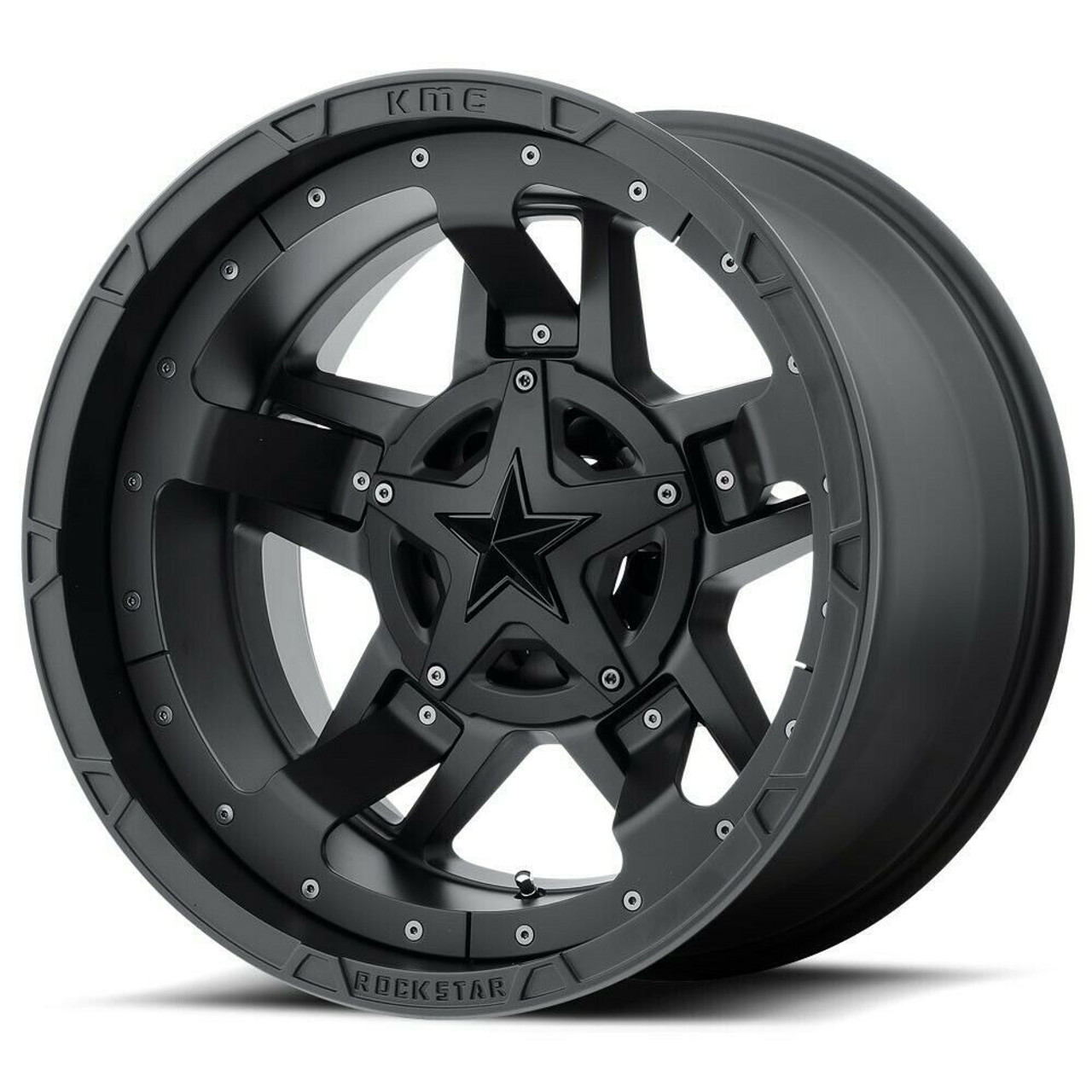 Set 4 XD XD827 Rockstar III 20x9 6x135 6x5.5 Matte Black Wheels 20" -12mm Rims