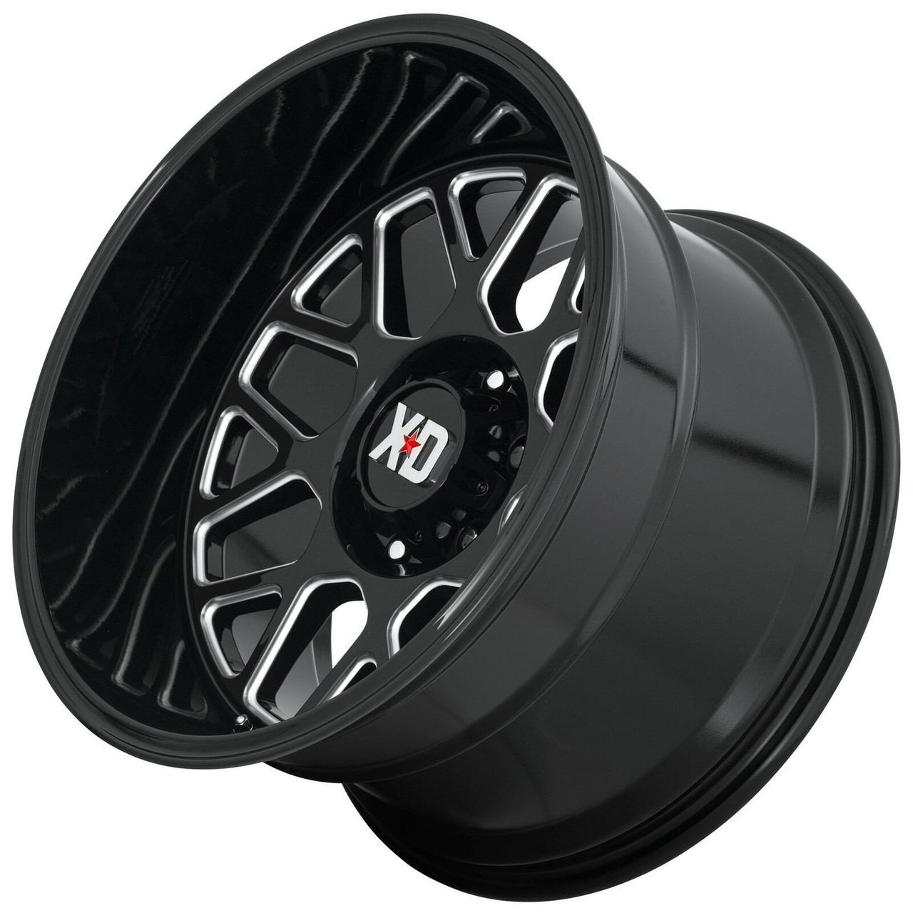 Set 4 XD XD849 Grenade 2 20x10 6x5.5 Gloss Black Milled Wheels 20" 12mm Rims Set 4 XD XD849 Grenade 2 20x10 6x5.5 Gloss Black Milled Wheels 20" 12mm Rims