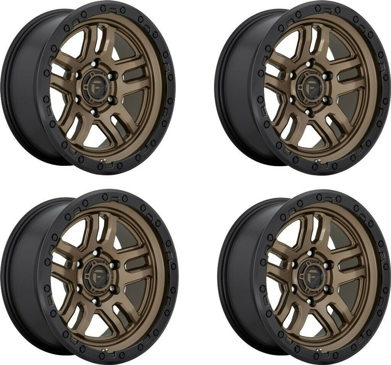 Set 4 18" Fuel D702 Ammo 18x9 6x5.5 Bronze Black Bead Ring -12mm Lifted Wheels Set 4 18" Fuel D702 Ammo 18x9 6x5.5 Bronze Black Bead Ring -12mm Lifted Wheels