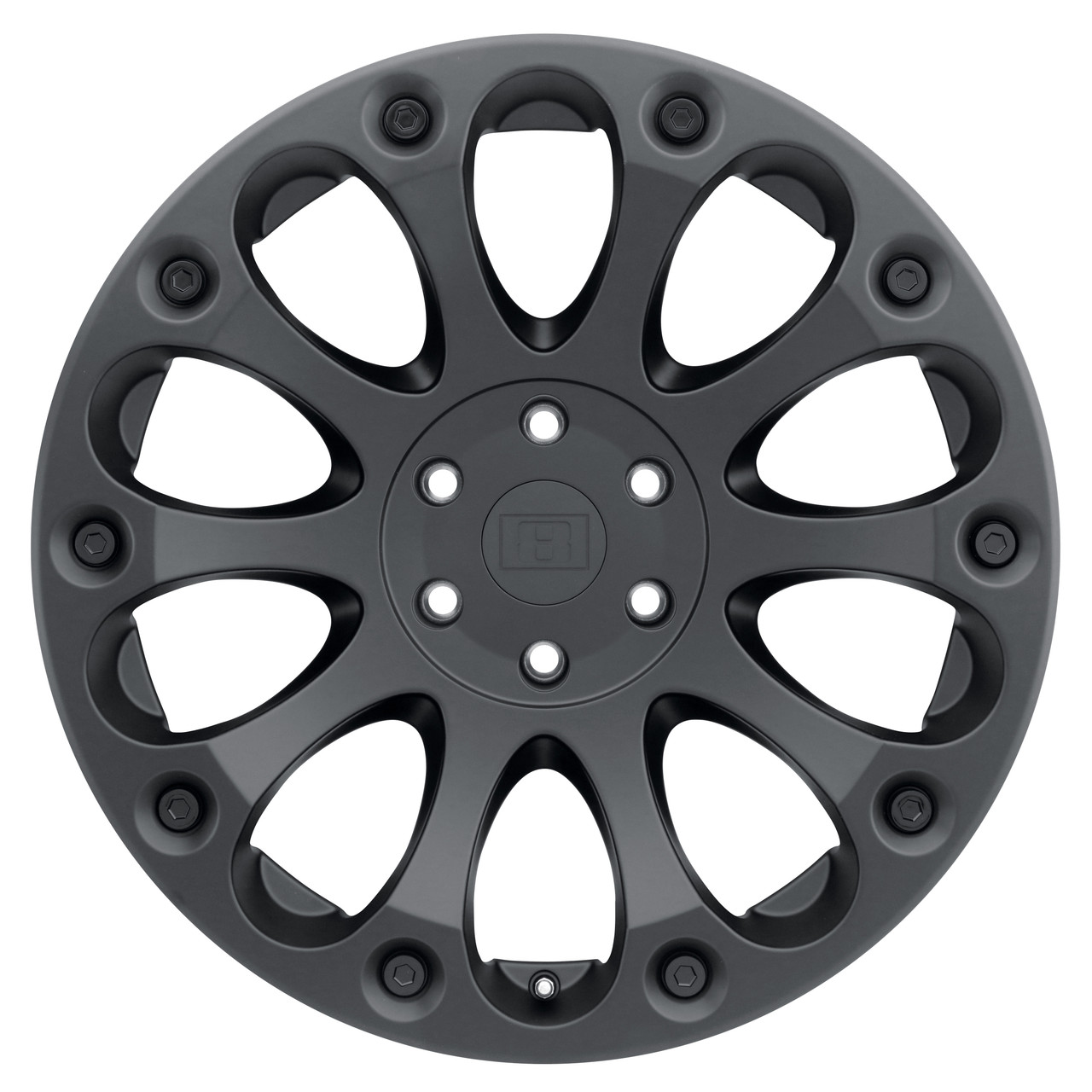 Level 8 Impact 16x8.5 6x132 Matte Black Wheel 16" 12mm Rim