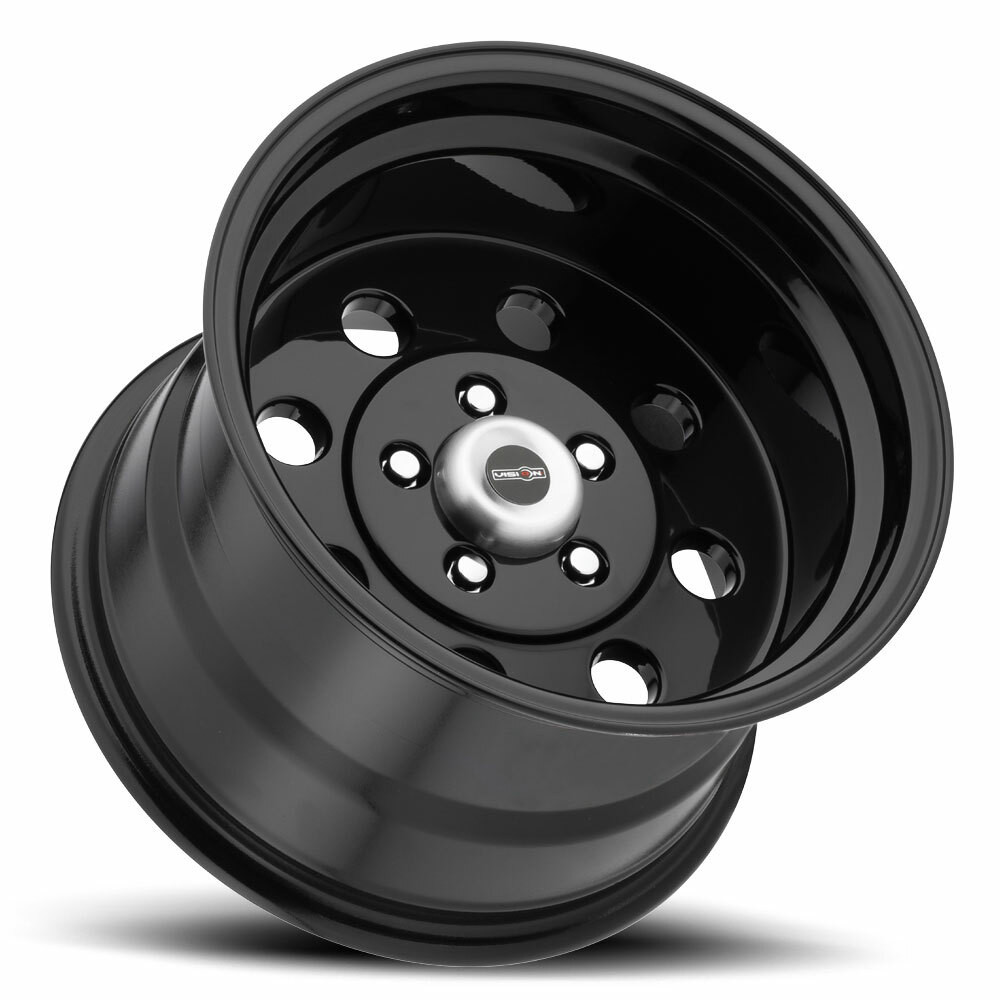 Set 4 15" Vision 531 Sport Lite Gloss Black 15x8 Wheels 5x4.5 (5x114.3) 0mm Rims