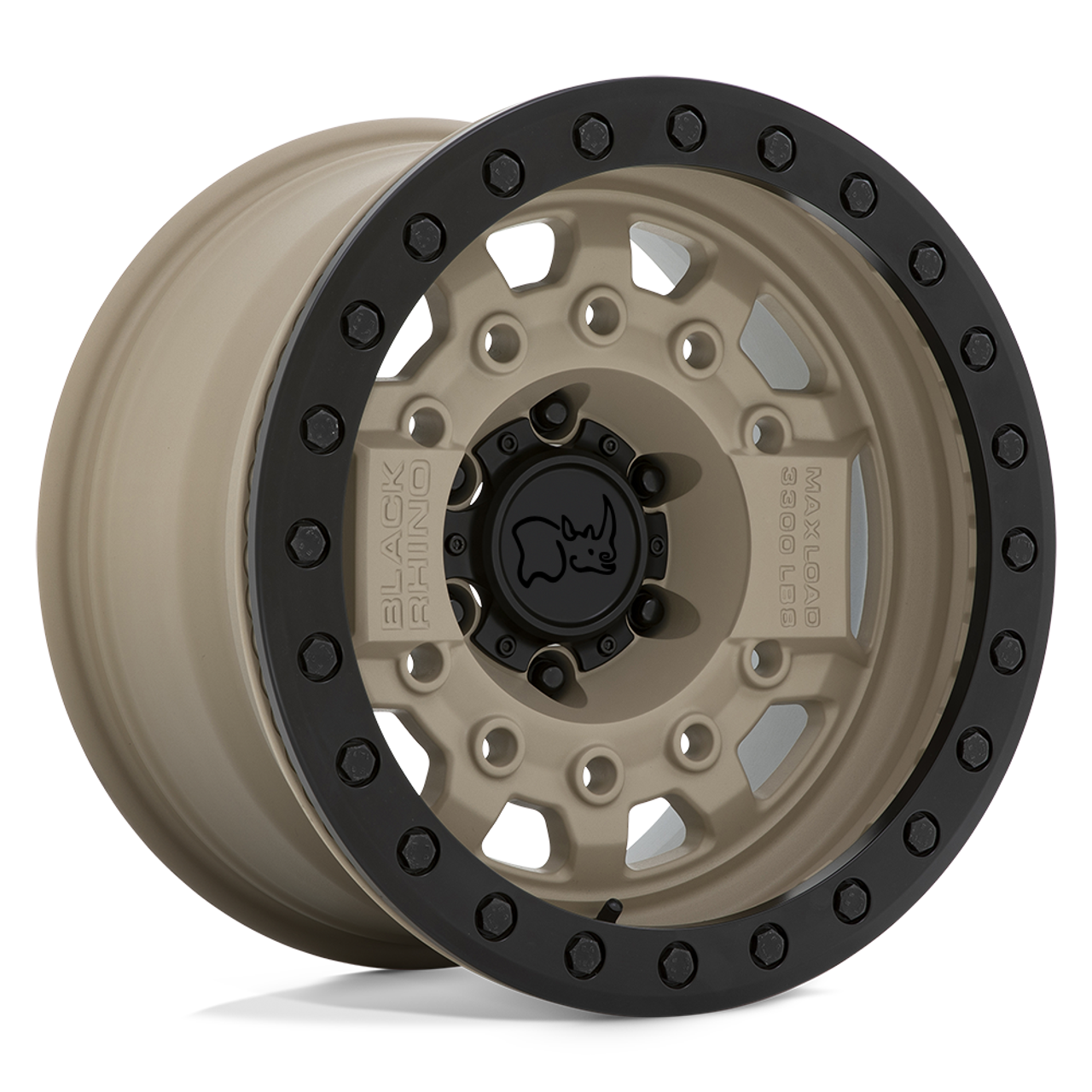 Black Rhino Avenger Beadlock 17x8.5 6x5.5 Desert Sand Black Wheel 17" -30mm