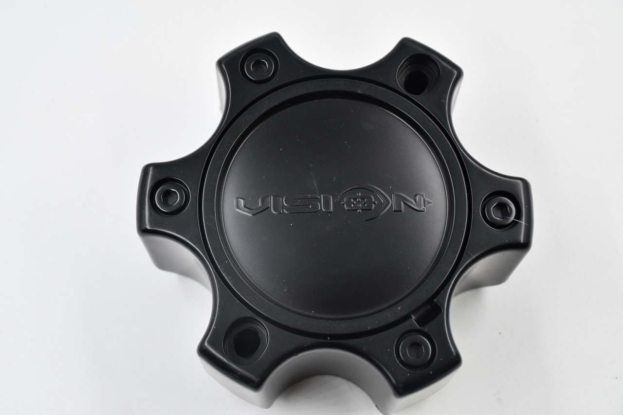 Vision 326 372 Matte Black Wheel Center Cap C372MB-6CDOCV 6x5.5 6x135 Lug