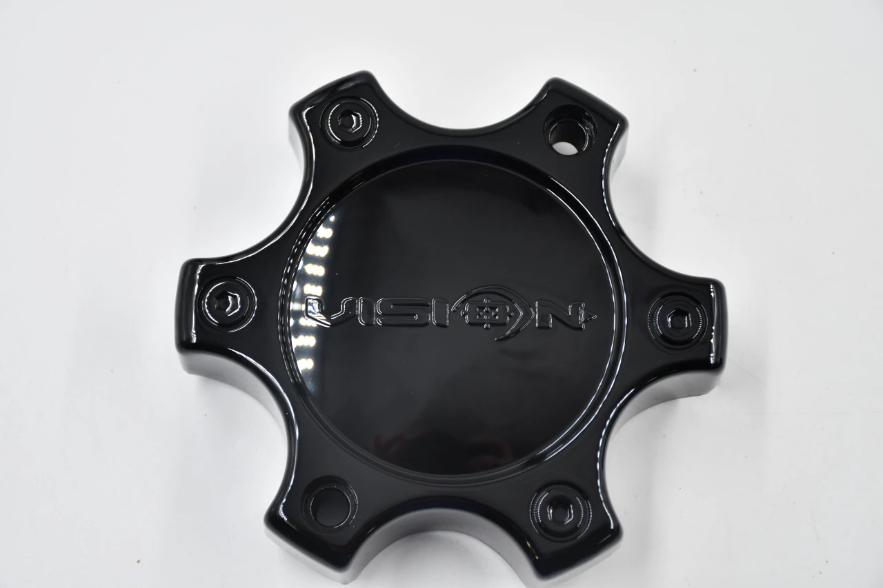 Vision Gloss Black Wheel Center Cap Hub Cap C375GB-6C 5.75 Vision Warrior 375 6 Lug 6x135 6x5.5