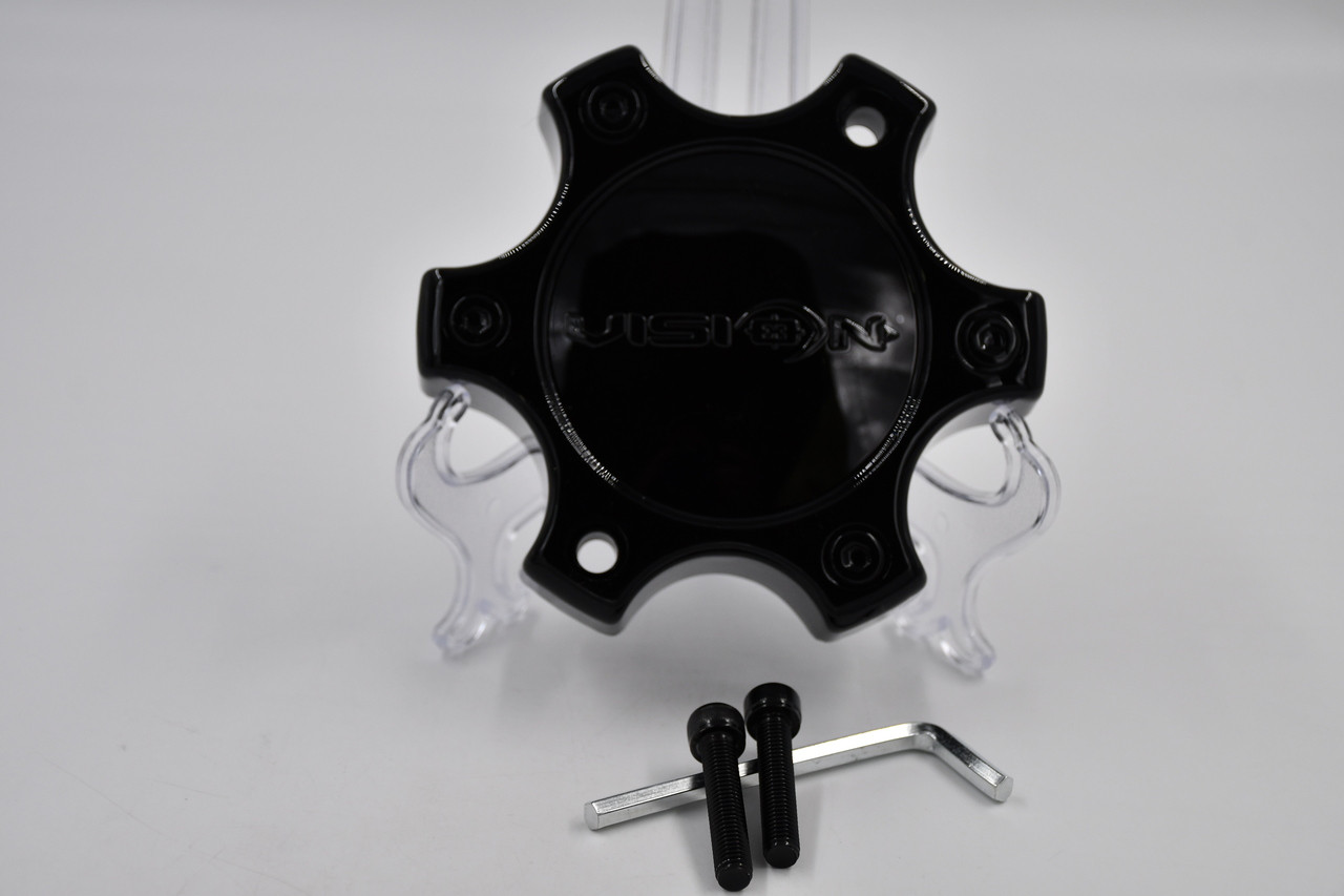 Vision C375GB-6C Gloss Black Truck Wheel Center Cap Replacement