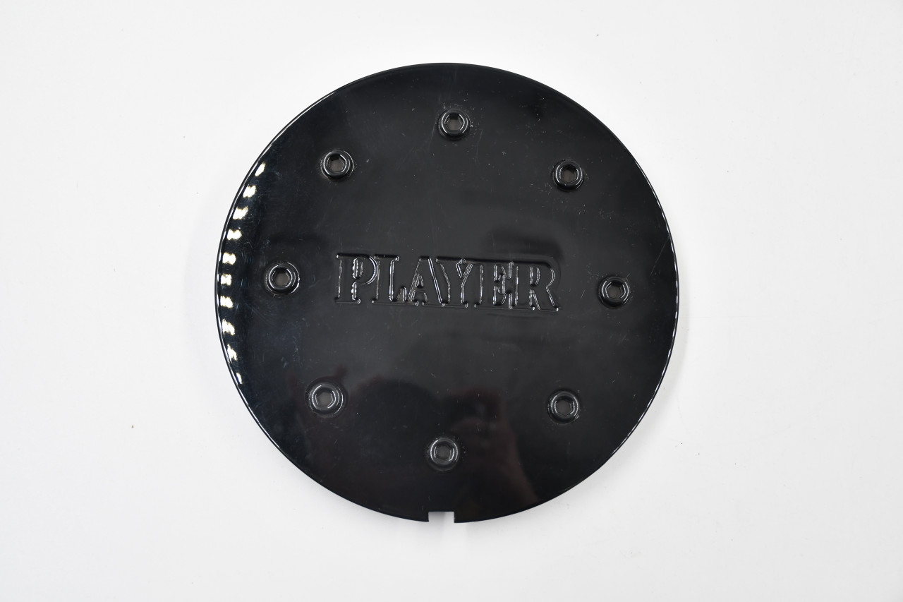 Player Gloss Black Wheel Center Cap Hub Cap CAP-717K152B 6.125" Player Snap in