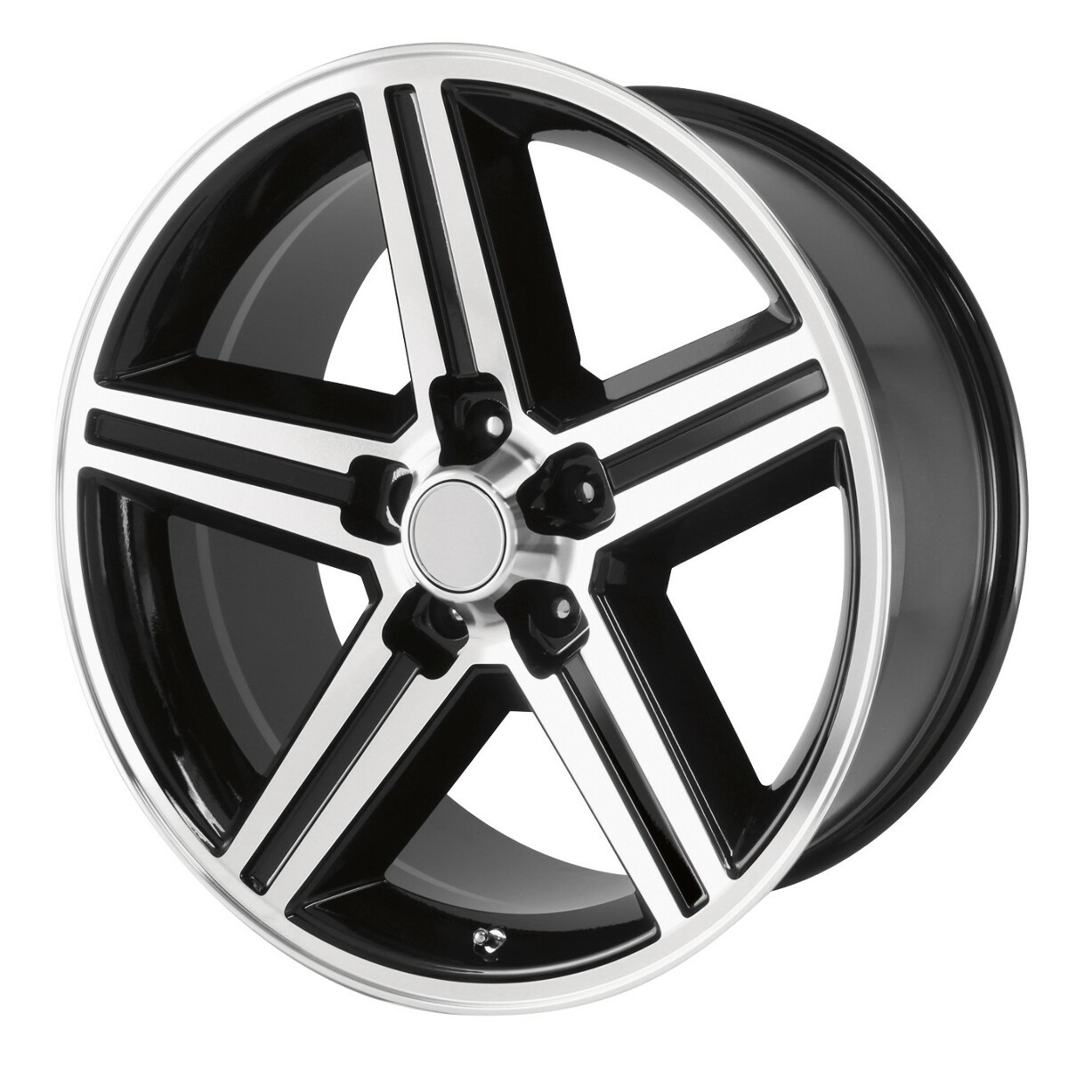 Performance Replicas PR148 16x8 5x4.75 Gloss Black Machined Wheel 16" 0mm Rim