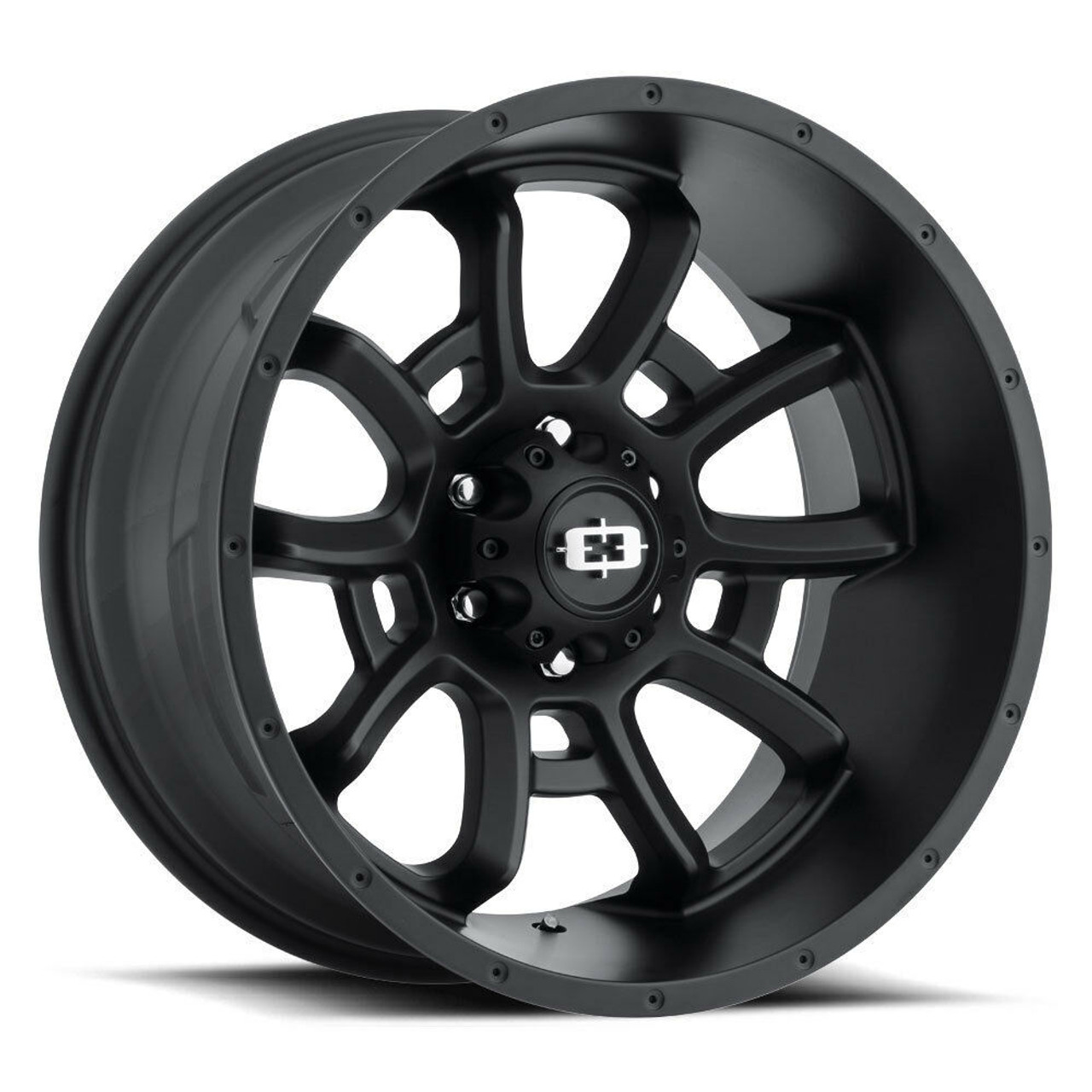 20" Vision Off-Road 415 Bomb Satin Black Wheel 20x9 8x170 For Ford Rim 12mm