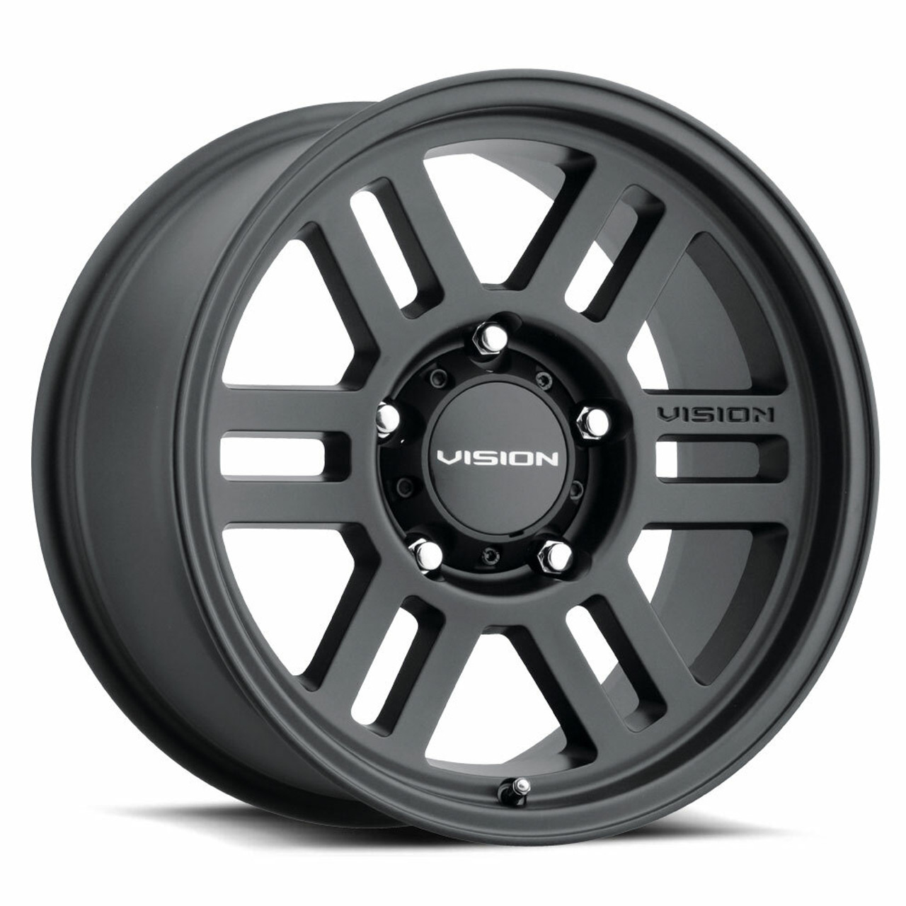 17" Vision Off-Road 355 Manx 2 Overland Satin Black Wheel 17x9 5x5.5 -12mm Rim