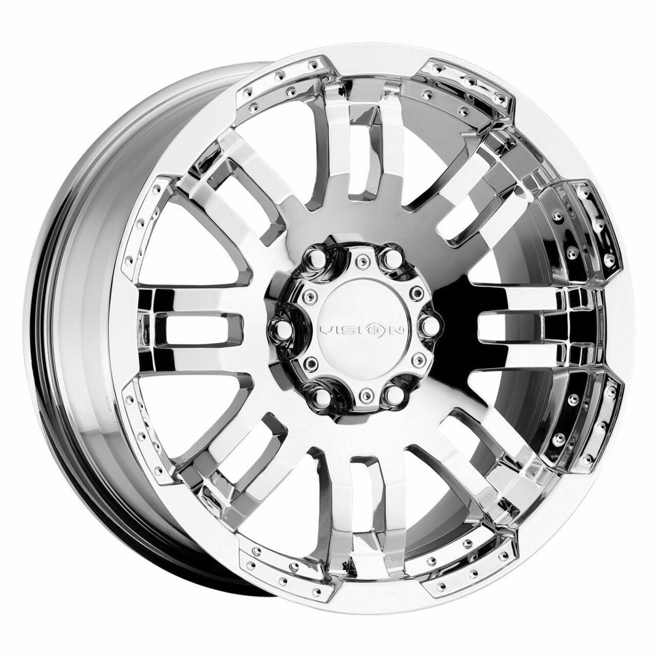 20" Vision Off-Road 375 Warrior Chrome Wheel 20x9 5x5.5 For Dodge Ram Rim 18mm