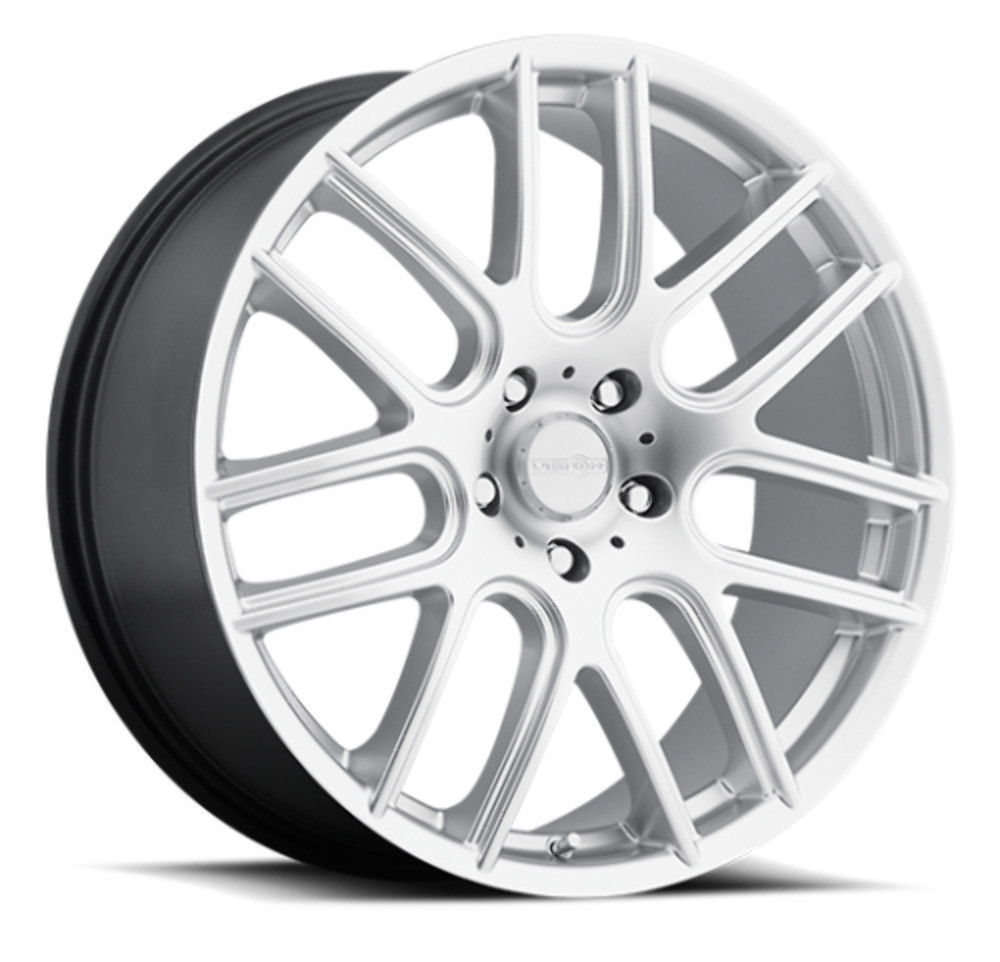 20" Vision 426 Cross Hyper Silver 20x8.5 Wheel 5x115 20mm Rim