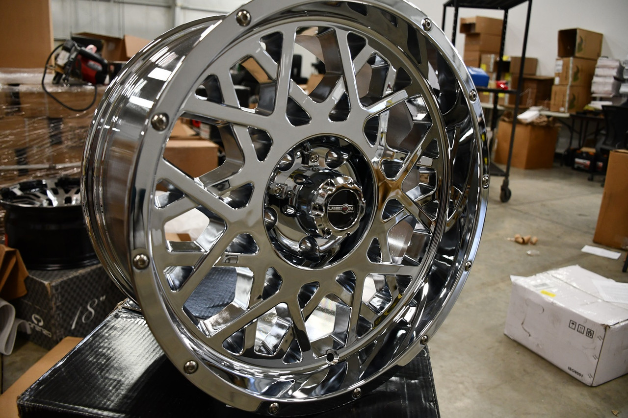 20" Vision Off-Road 412 Rocker Chrome Wheel 20x12 5x5.5 For Dodge Ram Rim -51mm