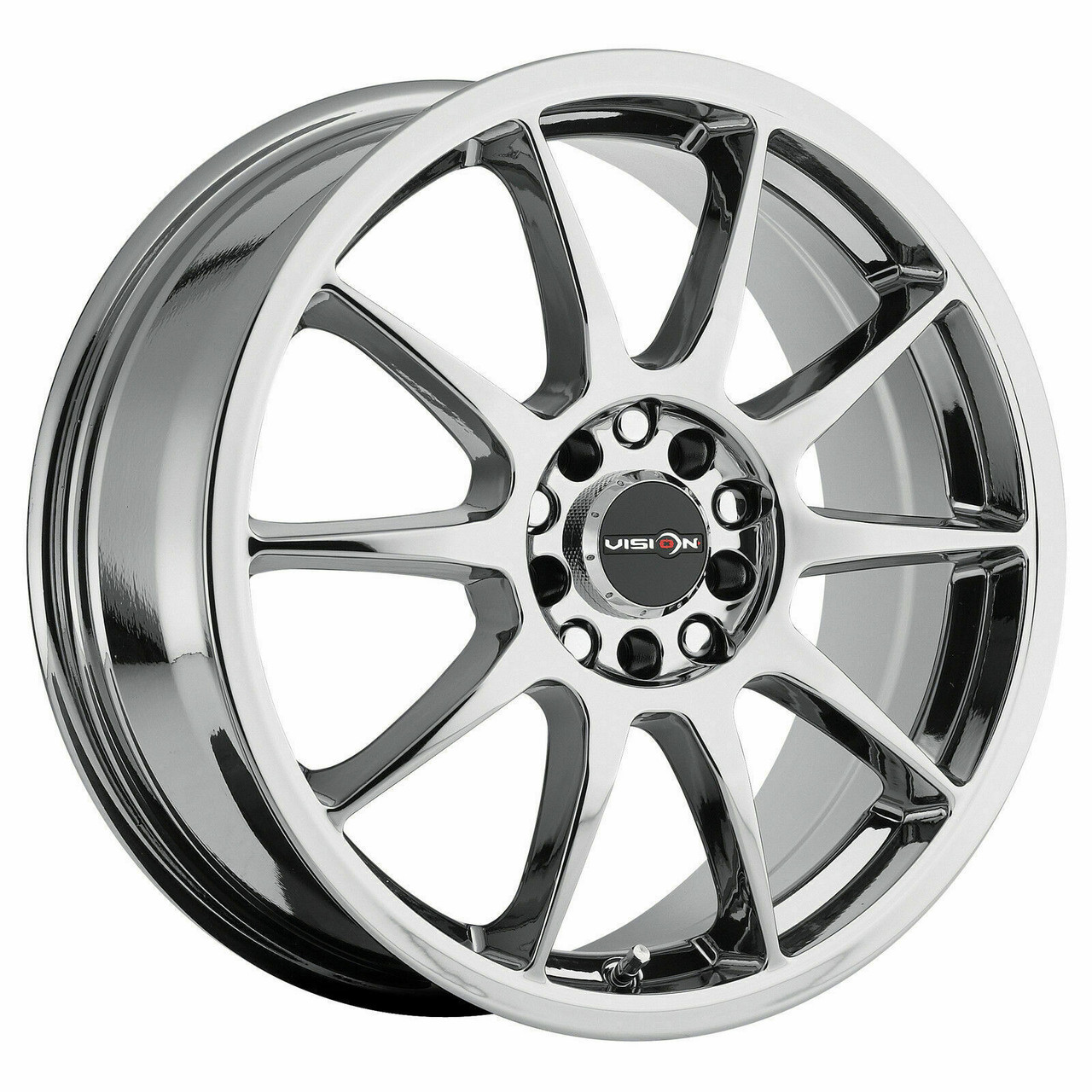17" Vision Street 425 Bane Chrome Wheel 17x7 5x110 Rim 38mm
