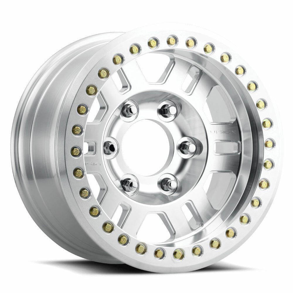 17" Vision 398 Manx Competition Beadlock Machined 17x8.5 Wheel 8x170 -15mm Rim