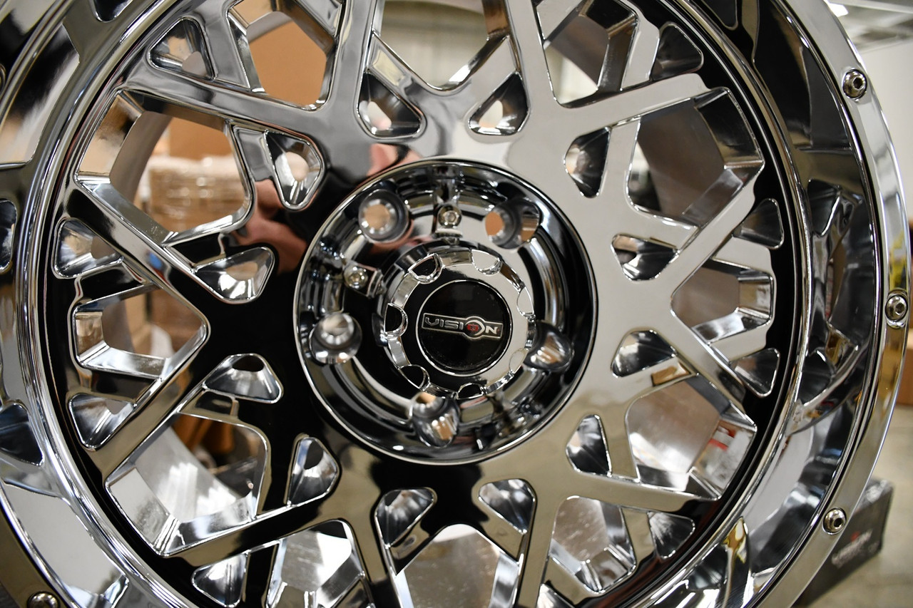 18" Vision Off-Road 412 Rocker Chrome Wheel 18x9 8x6.5 For Chevy GMC Rim 12mm