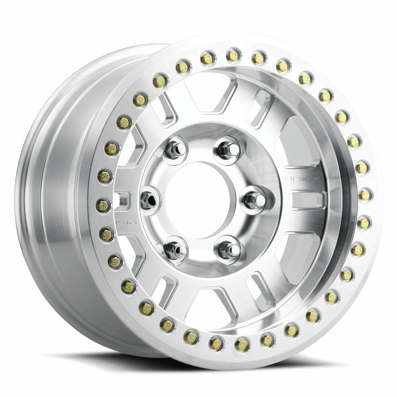 17" Vision Off-Road 398BL Manx Beadlock Machined Wheel 17x8.5 6x6.5 Rim -15mm
