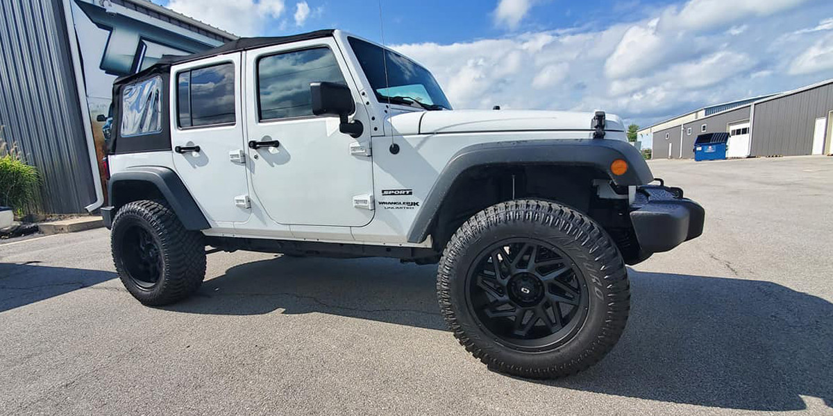 20" Vision Off-Road 361 Spyder Satin Black Wheel 20x9 8x6.5 Truck Rim 12mm