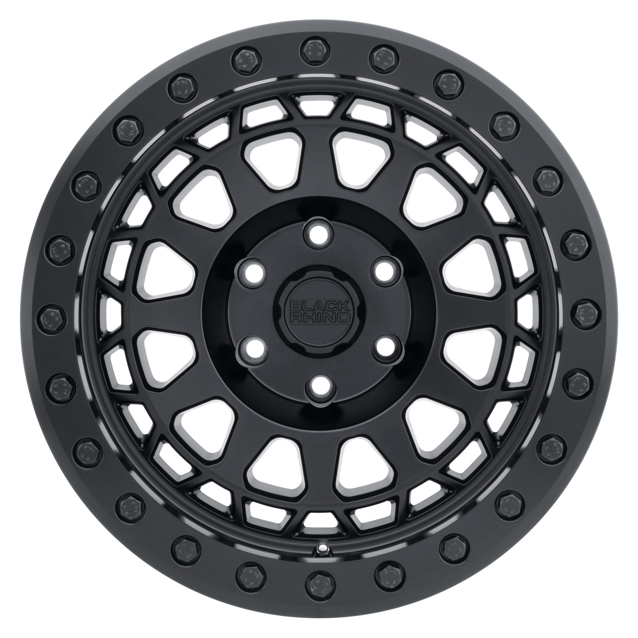 Black Rhino Primm Beadlock 17x8.5 6x135 Matte Black W  Brass Bolts Wheel 17" 0mm