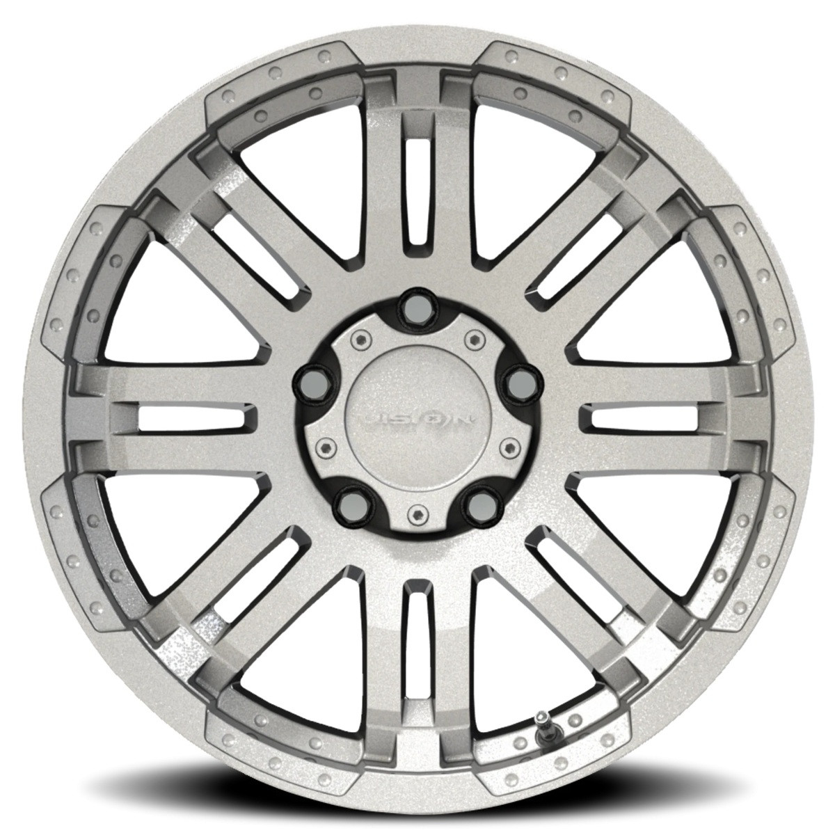 15" Vision HD 375 Warrior Marine Paint Silver Wheel 15x6 6x5.5 Truck Rim 0mm