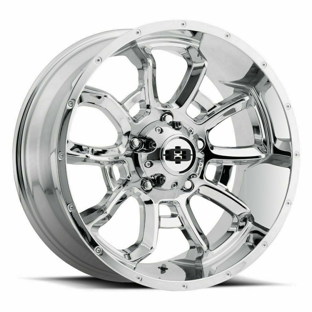 20" Vision Off-Road 415 Bomb Chrome Wheel 20x10 6x5.5 For Chevy GMC Rim -25mm