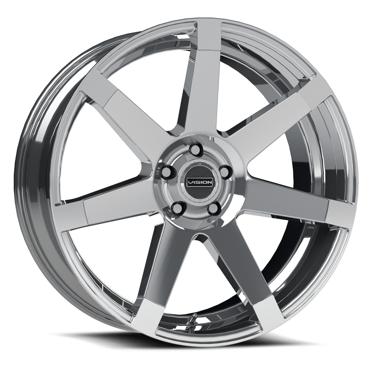 22" Vision Street 9042 Sultan Chrome Wheel 22x9.5 5x115 Rim 15mm