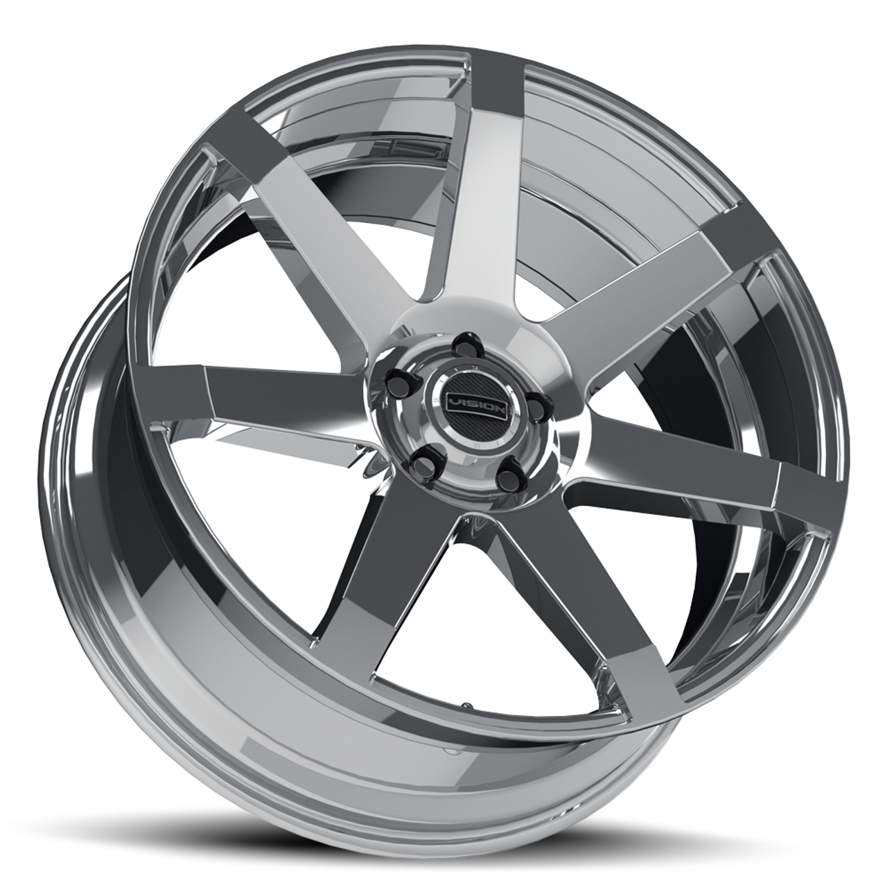 22" Vision Street 9042 Sultan Chrome Wheel 22x9.5 5x115 Rim 15mm