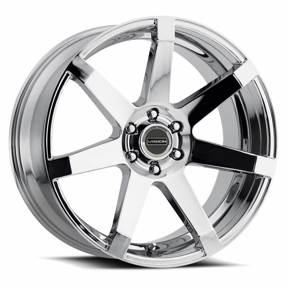 22" Vision 9042V Chrome 22x9.5 Wheel 6x5.5 (6x139.7) 25mm Rim