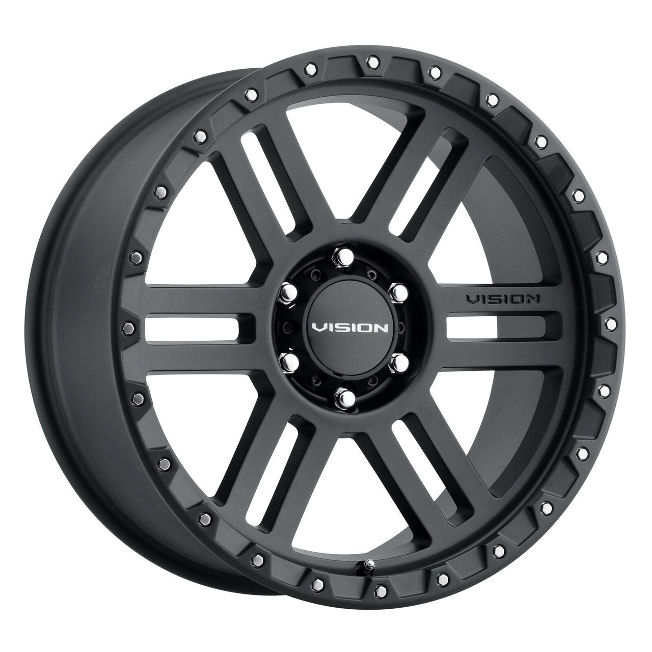Set 4 20" Vision Off-Road 354 Manx 2 Satin Black Wheels 20x9 6x5.5 12mm Rims