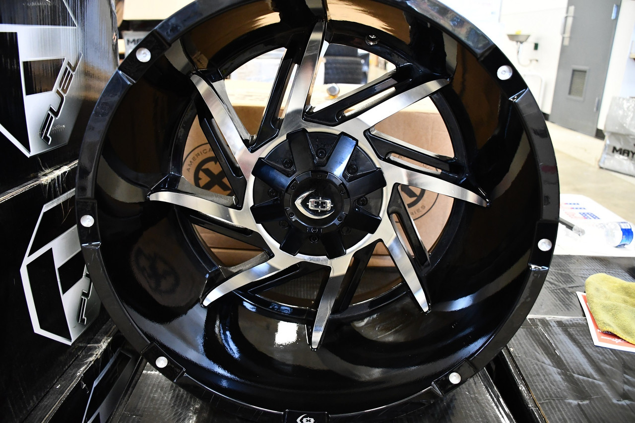 20" Vision 422 Prowler Gloss Black Machined Face Wheel 20x12 8x6.5 Rim -51mm