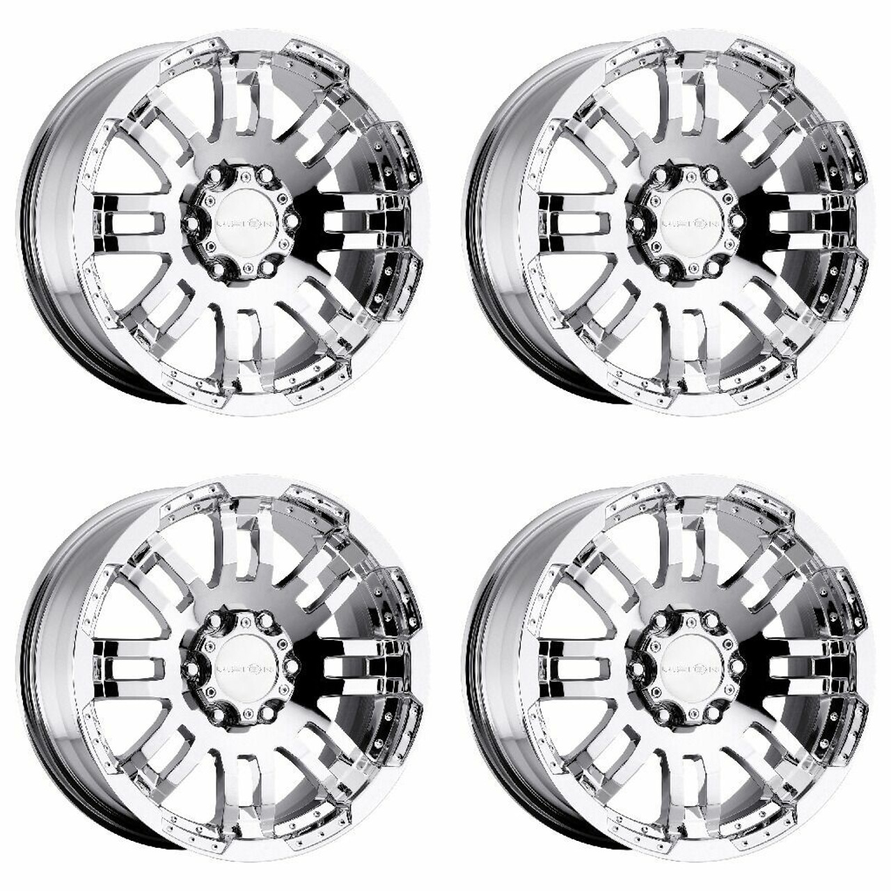 Set 4 16" Vision HD 375 Warrior Marine Paint Silver Wheels 16x6 6x5.5 Rims 0mm