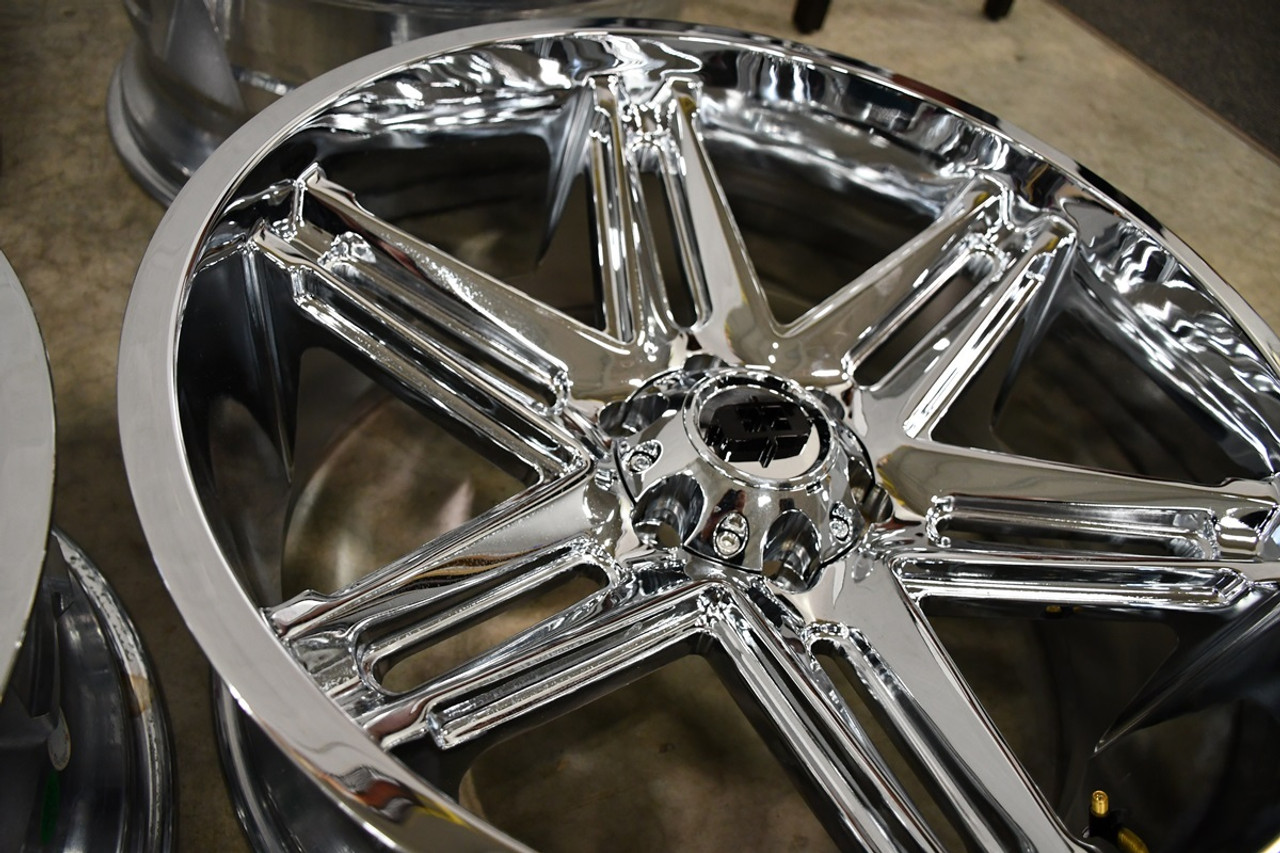 22" Vision Off-Road 363 Razor Chrome Wheel 22x10 5x5.5 For Dodge Ram Rim -19mm