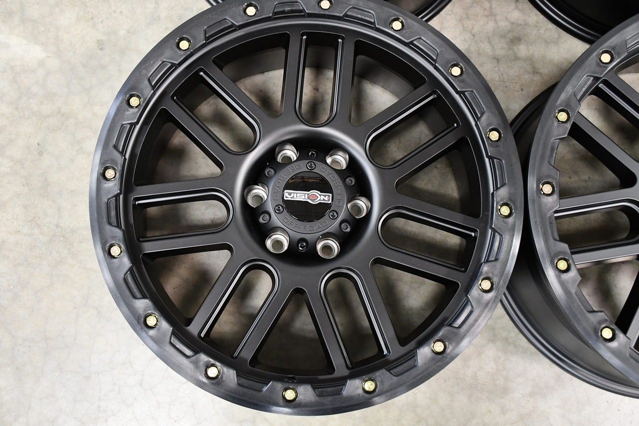 18" Vision Off-Road 111 Nemesis Matte Black 18x9 5x5 For Chevy GMC Jeep  Rim 0mm