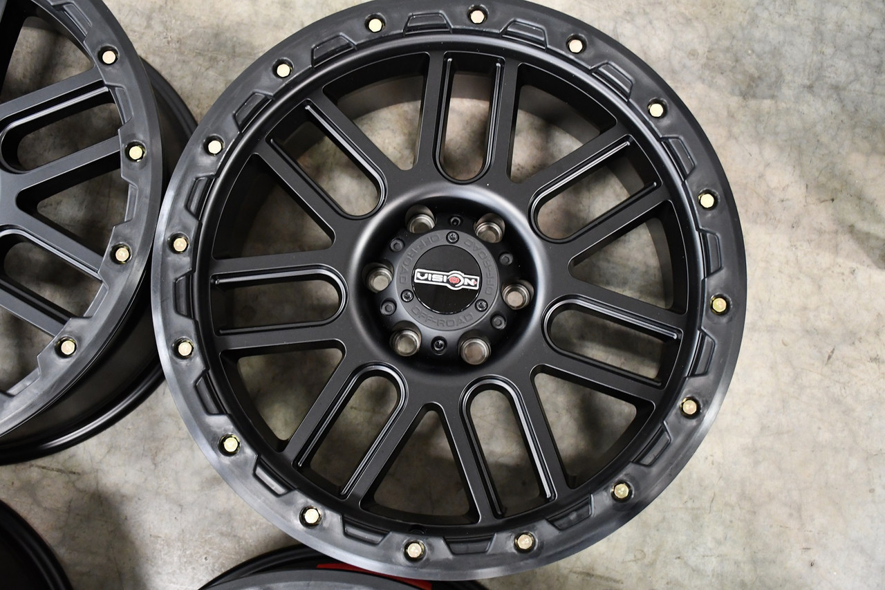 18" Vision Off-Road 111 Nemesis Matte Black 18x9 5x5 For Chevy GMC Jeep  Rim 0mm