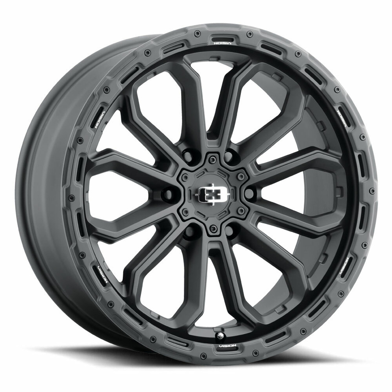17" Vision Off-Road 405 Korupt Satin Black Wheel 17x9 5x5.5 Rim -12mm Lifted
