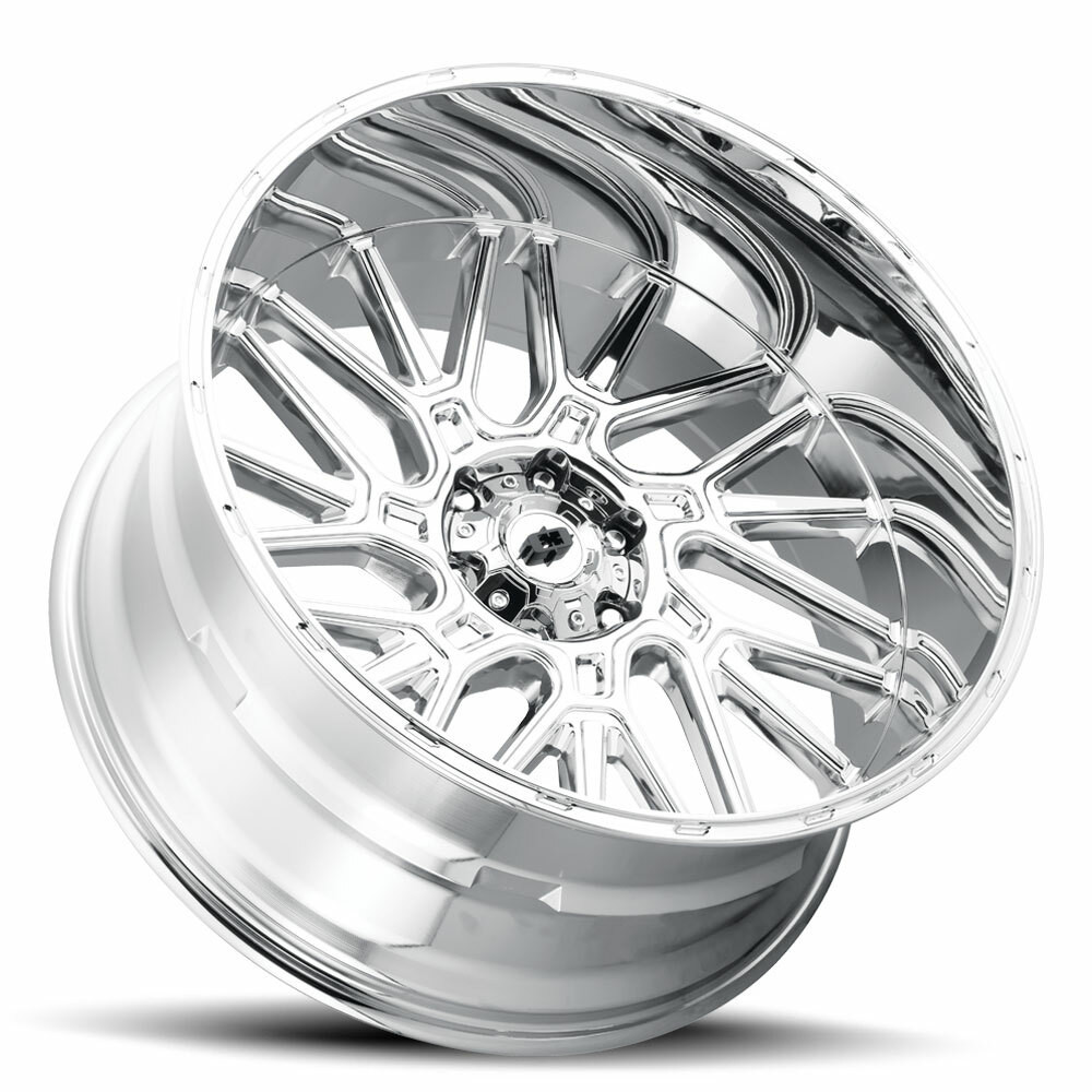 22" Vision 404 Brawl Chrome 22x12 Wheel 8x6.5 (8x165.1) -51mm Rim