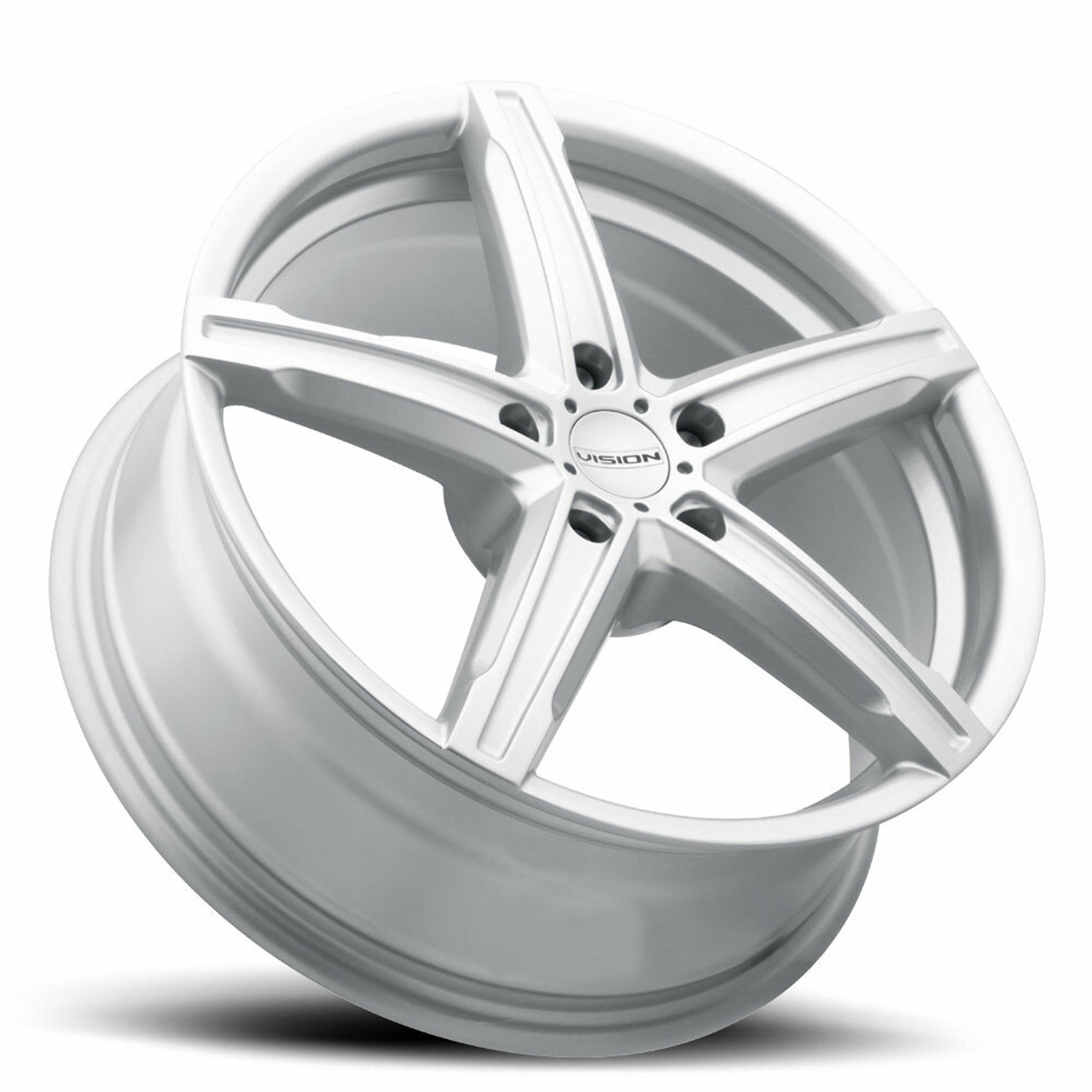 18" Vision Street 469 Boost Silver Wheel 18x8 5x4.5 38mm Truck Suv Rim