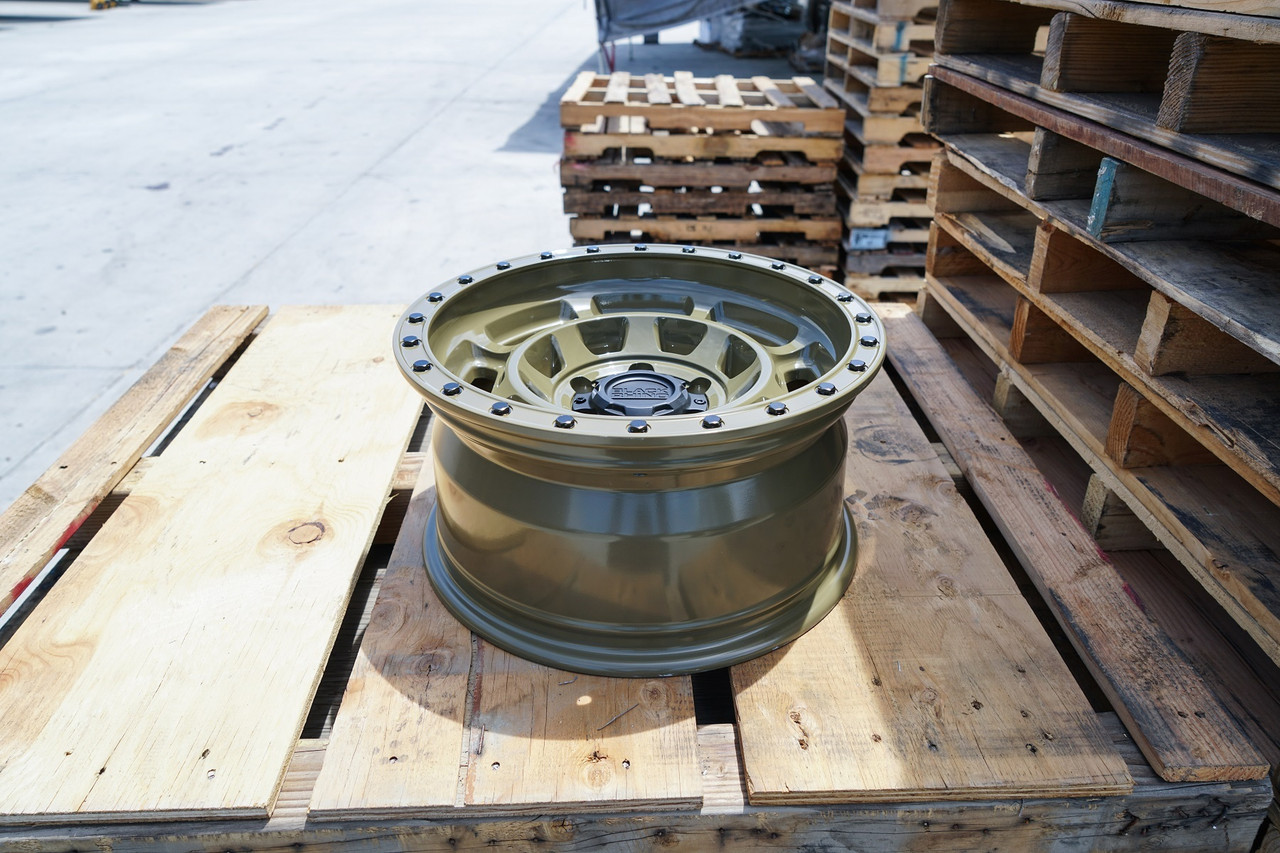 Black Rhino Convoy 17x8.5 5x5.0 Gator Green Wheel 17" -18mm Lifted For Jeep Rim