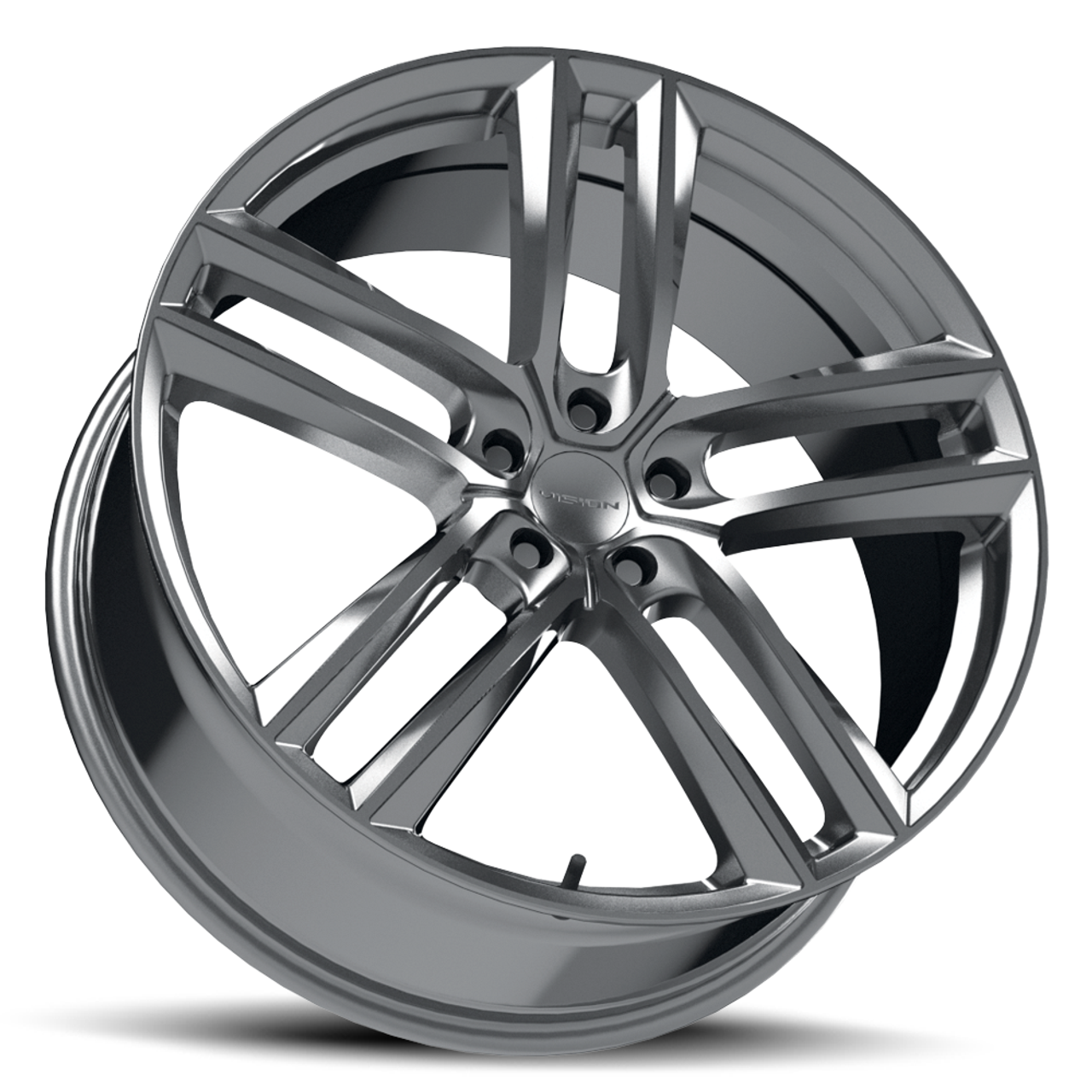Set 4 18" Vision Street 475 Clutch Gunmetal Wheels 18x18.5 5x108 38mm Rims