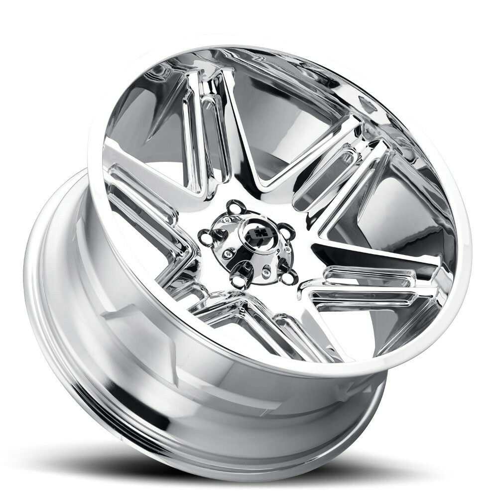 Set 4 20" Vision Off-Road 363 Razor Chrome Wheels 20x12 6x5.5 Truck Rims -51mm