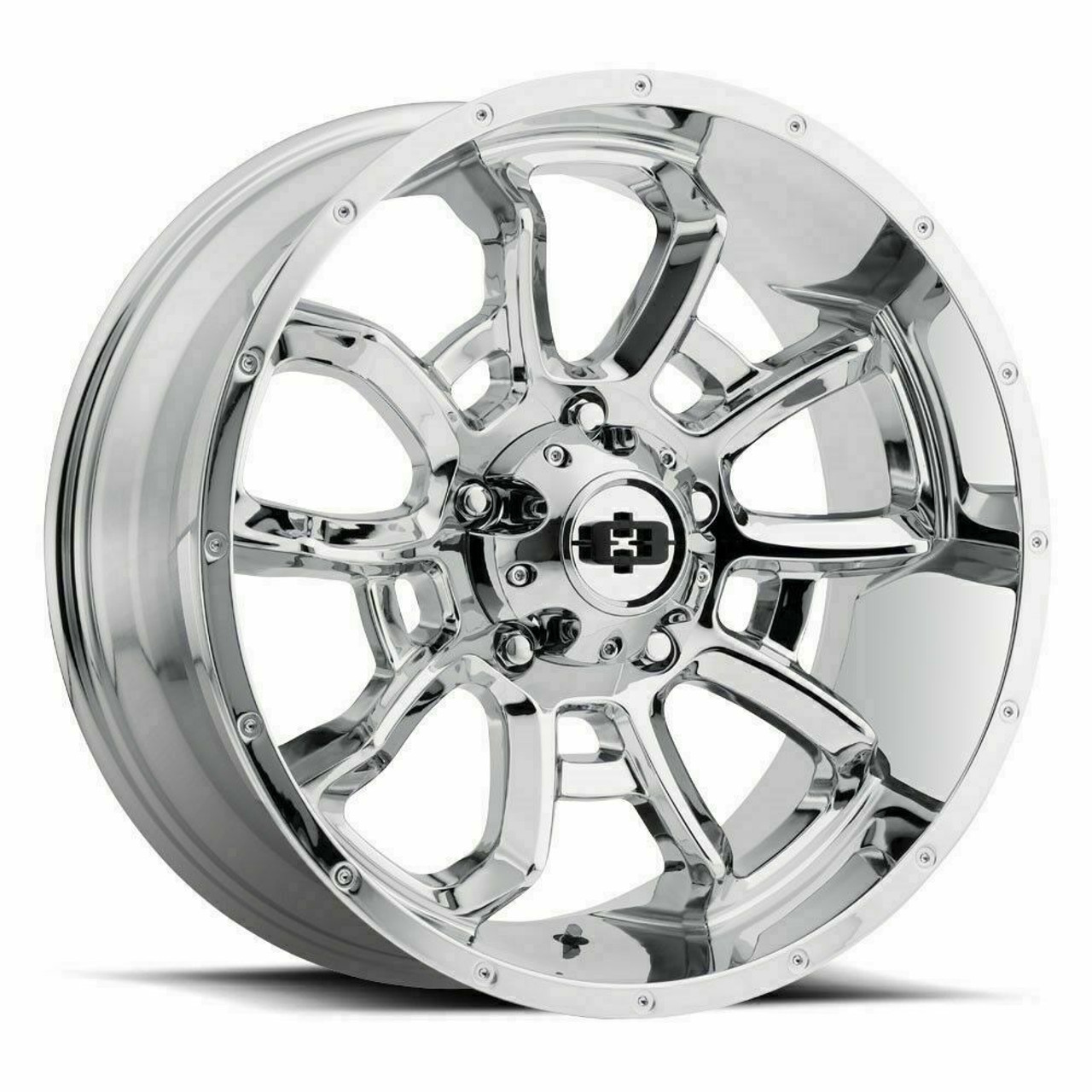 20" Vision Off-Road 415 Bomb Chrome Wheel 20x12 6x5.5 Lifted Rim -51mm