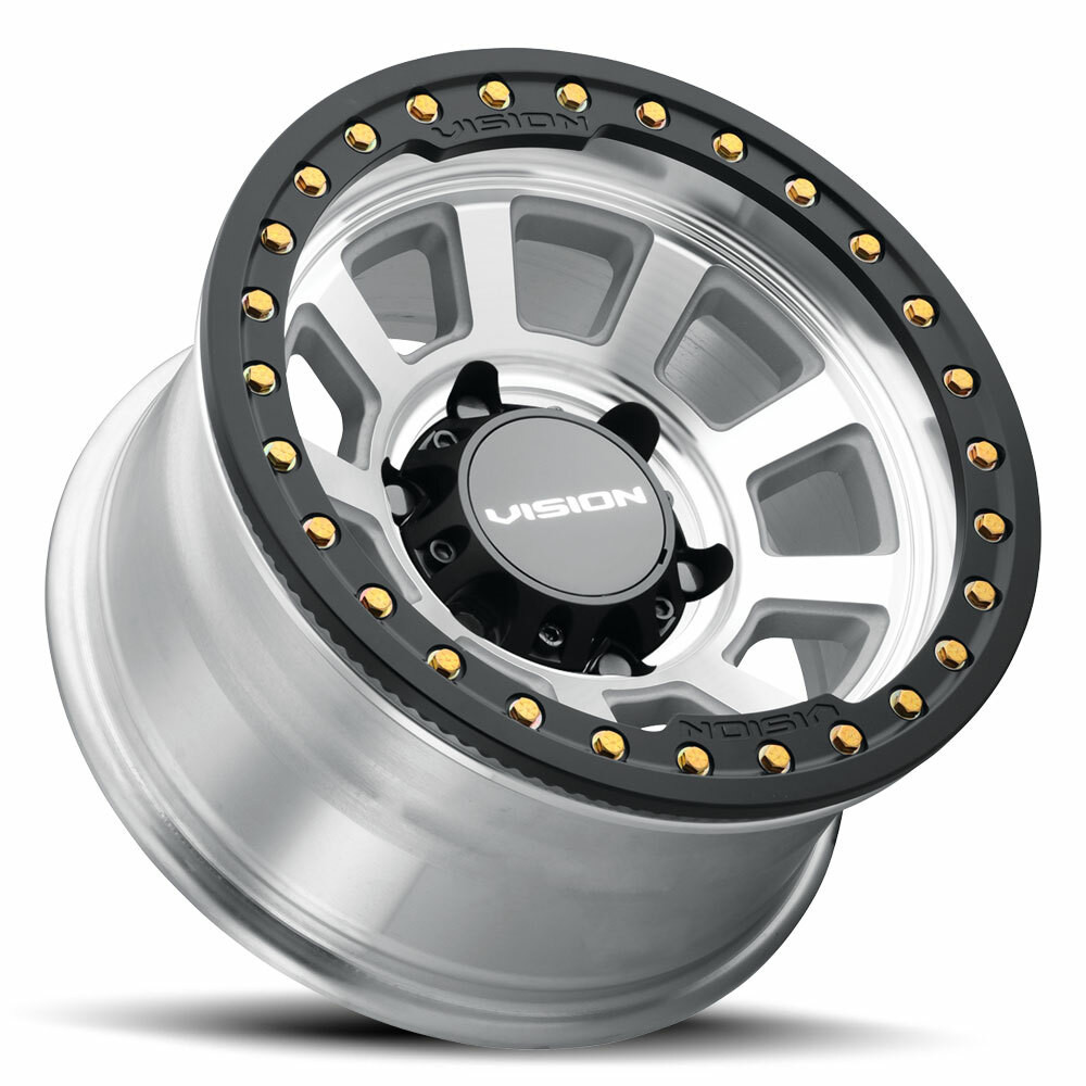 Set 4 20" Vision Off-Road 350 Ojos Machined Wheels 20x9  Rims 10mm