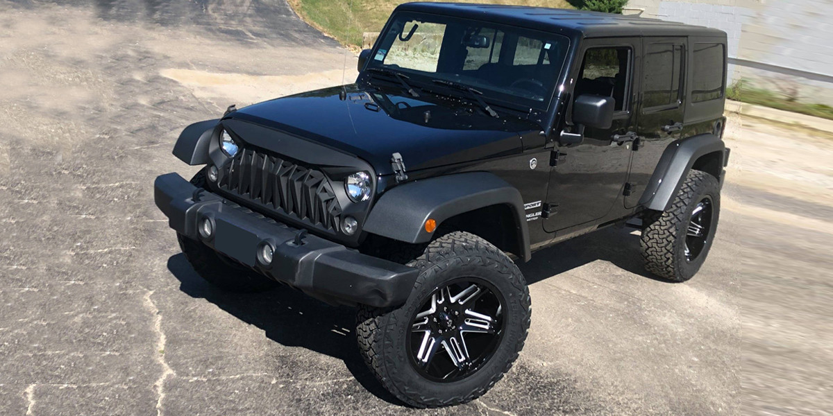 20" Vision Off-Road 363 Razor Gloss Black Milled Spoke Wheel 20x10 8x6.5 -25mm