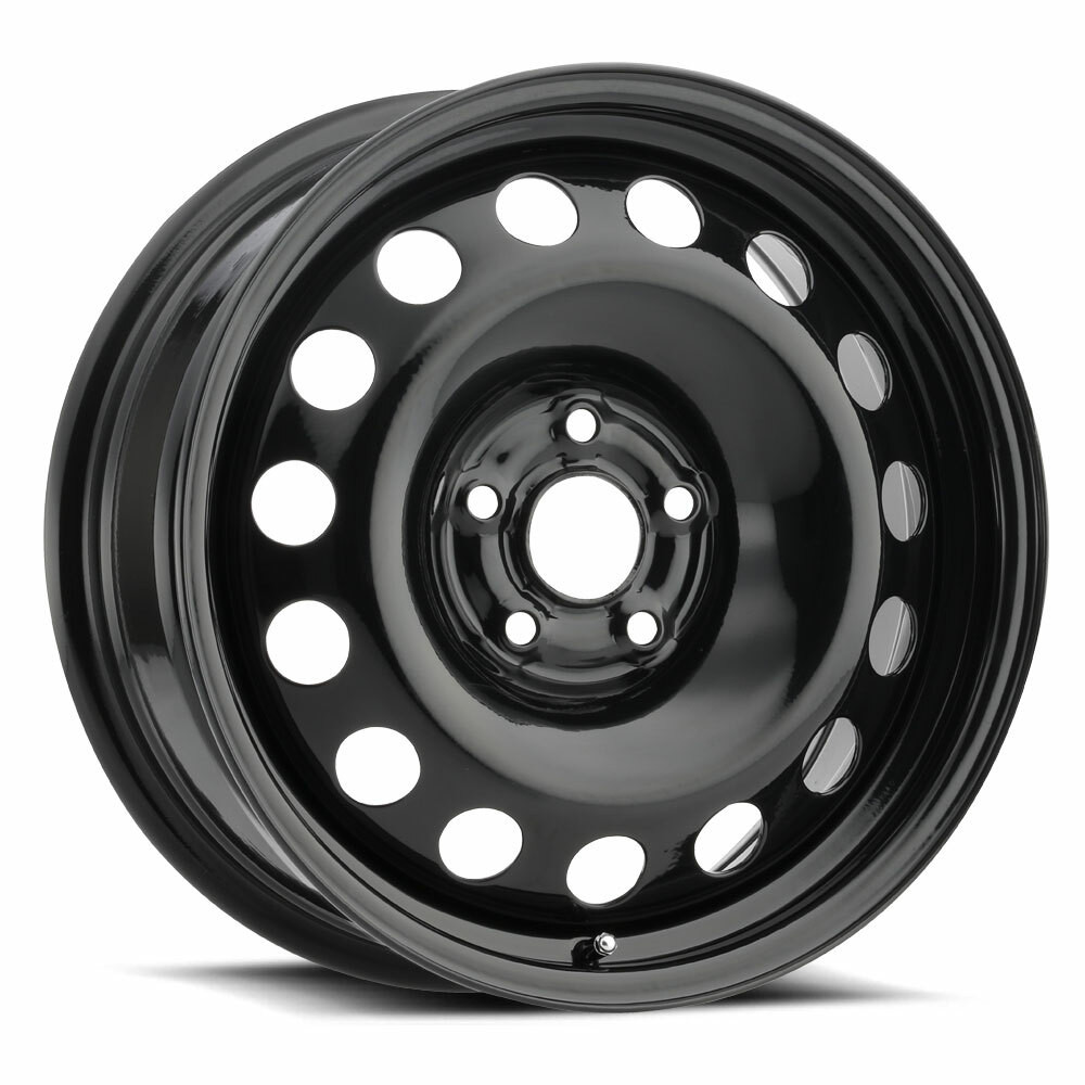 Set 4 16" Vision SW60 Steel Black 16x6.5 Wheels 5x112 42mm Rims