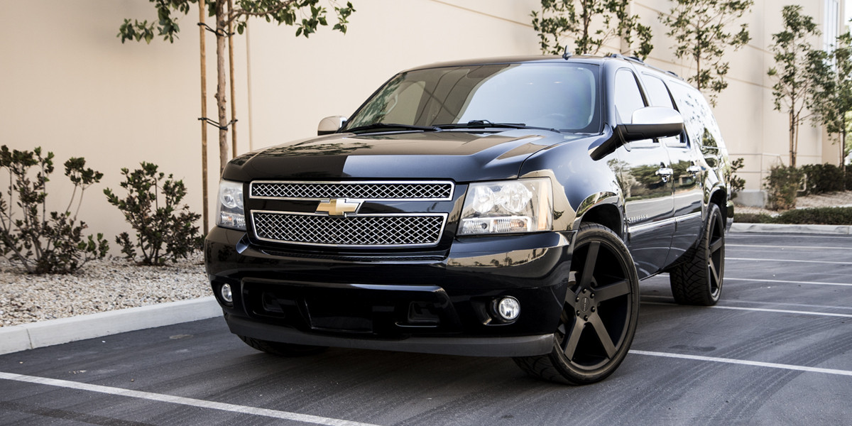 22" Vision Street 472 Switchback Satin Black 22x9.5 6x5.5 Rim 15mm For Chevy GMC