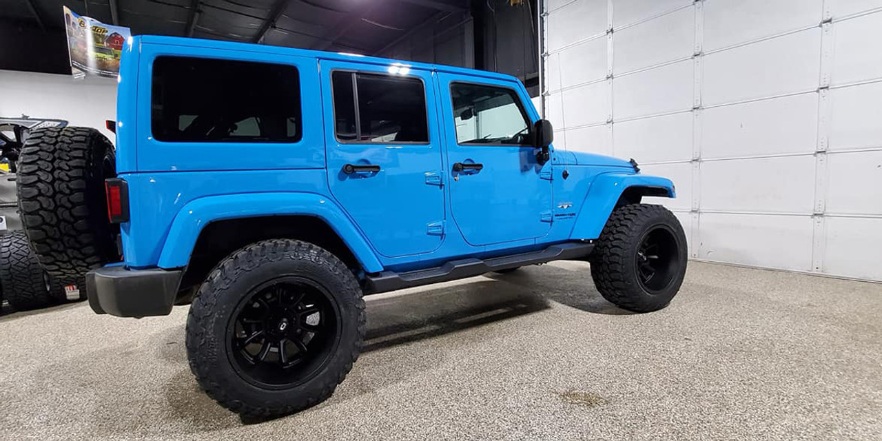 Set 4 20" Vision Off-Road 415 Bomb Satin Black Wheels 20x10 6x5.5 Rims -25mm