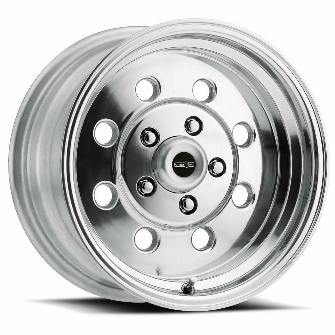 Set 4 15" Vision American Muscle 531 Sport Lite Polished 15x10 5x4.75 Rims 25mm