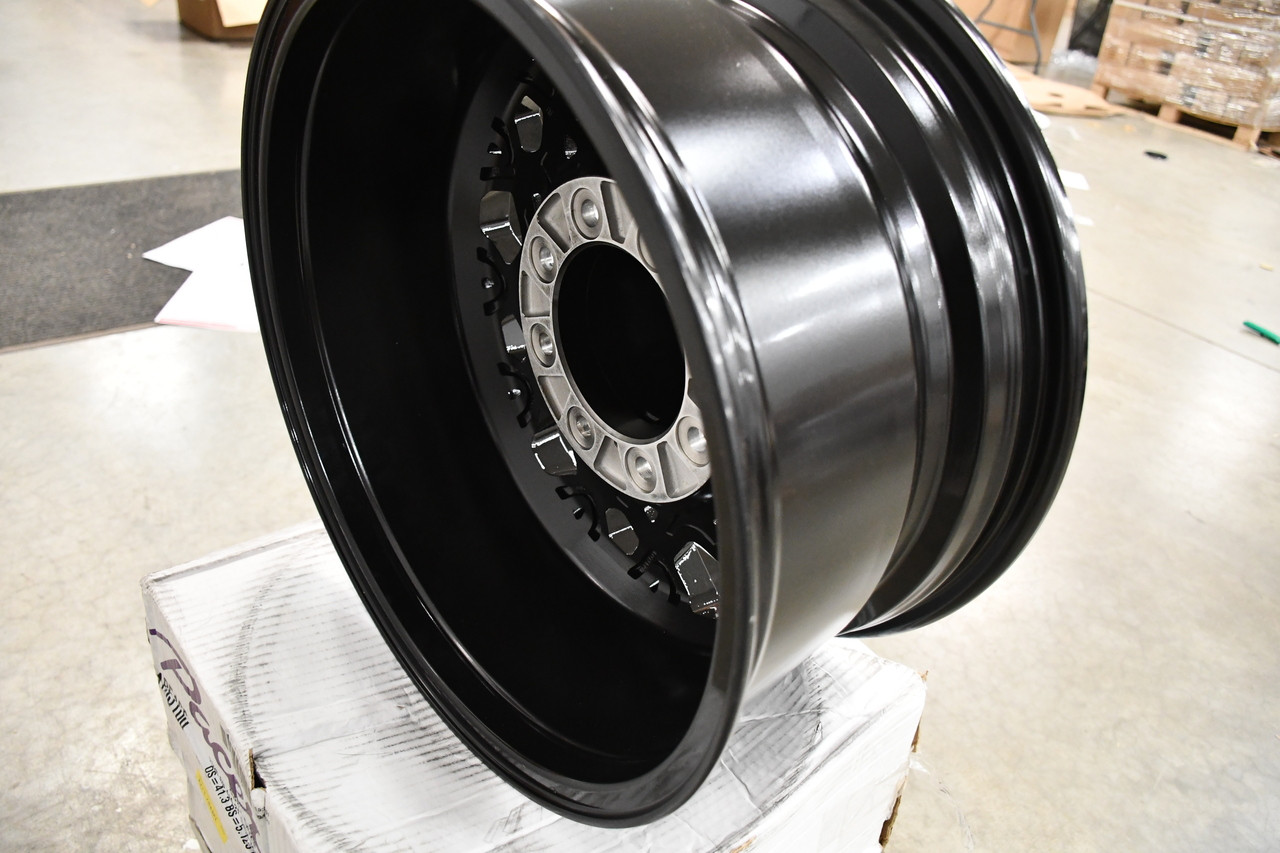 Set 4 24" Vision 412 Rocker Gloss Black Wheels 24x12 6x5.5 Truck Rims -51mm Set 4 24" Vision 412 Rocker Gloss Black Wheels 24x12 6x5.5 Truck Rims -51mm