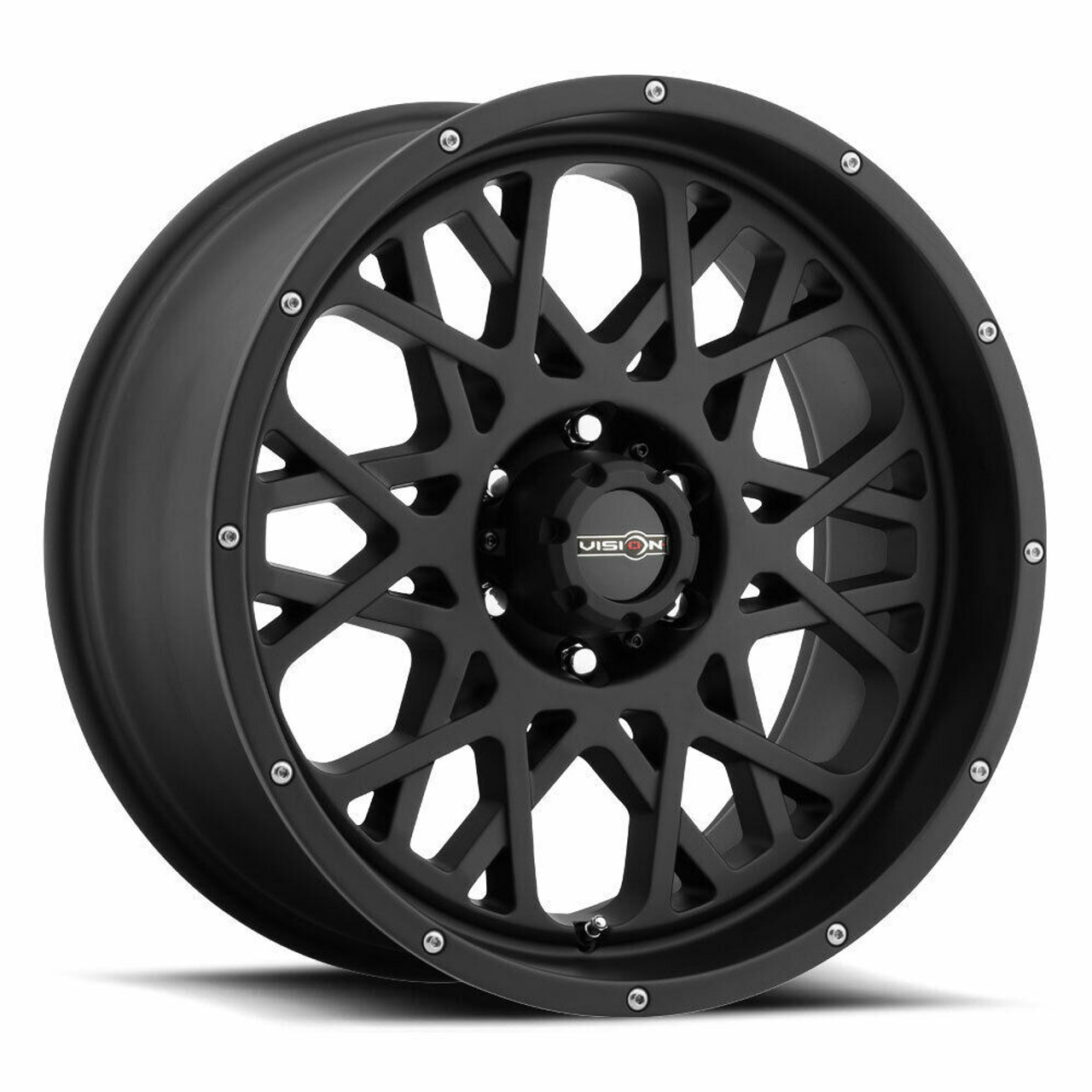 Set 4 18" Vision Off-Road 412 Rocker Satin Black Wheels 18x9 8x170 Rims -12mm Set 4 18" Vision Off-Road 412 Rocker Satin Black Wheels 18x9 8x170 Rims -12mm