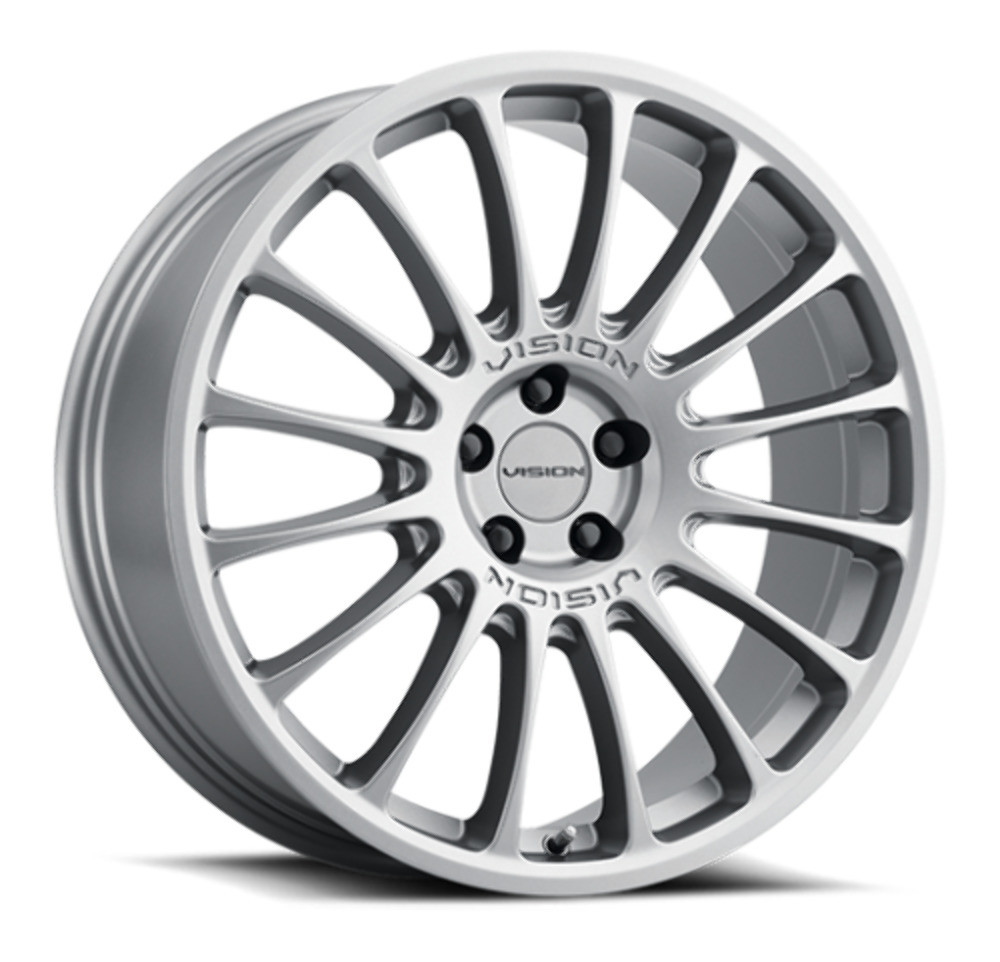 Set 4 18" Vision Street 477 Monaco Graphite Wheels 18x8 5x100 Rims 38mm