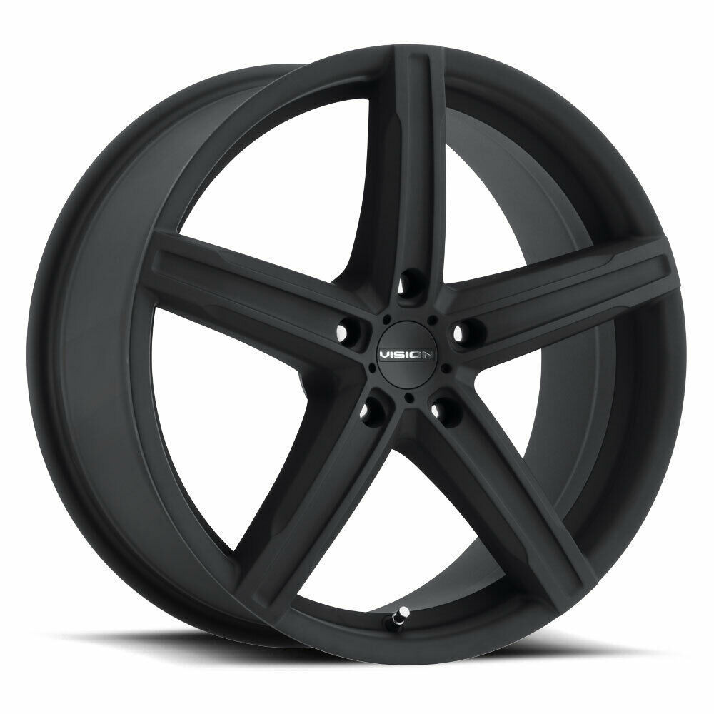 Set 4 17" Vision Street 469 Boost Satin Black Wheels 17x7 5x112 42mm Rims